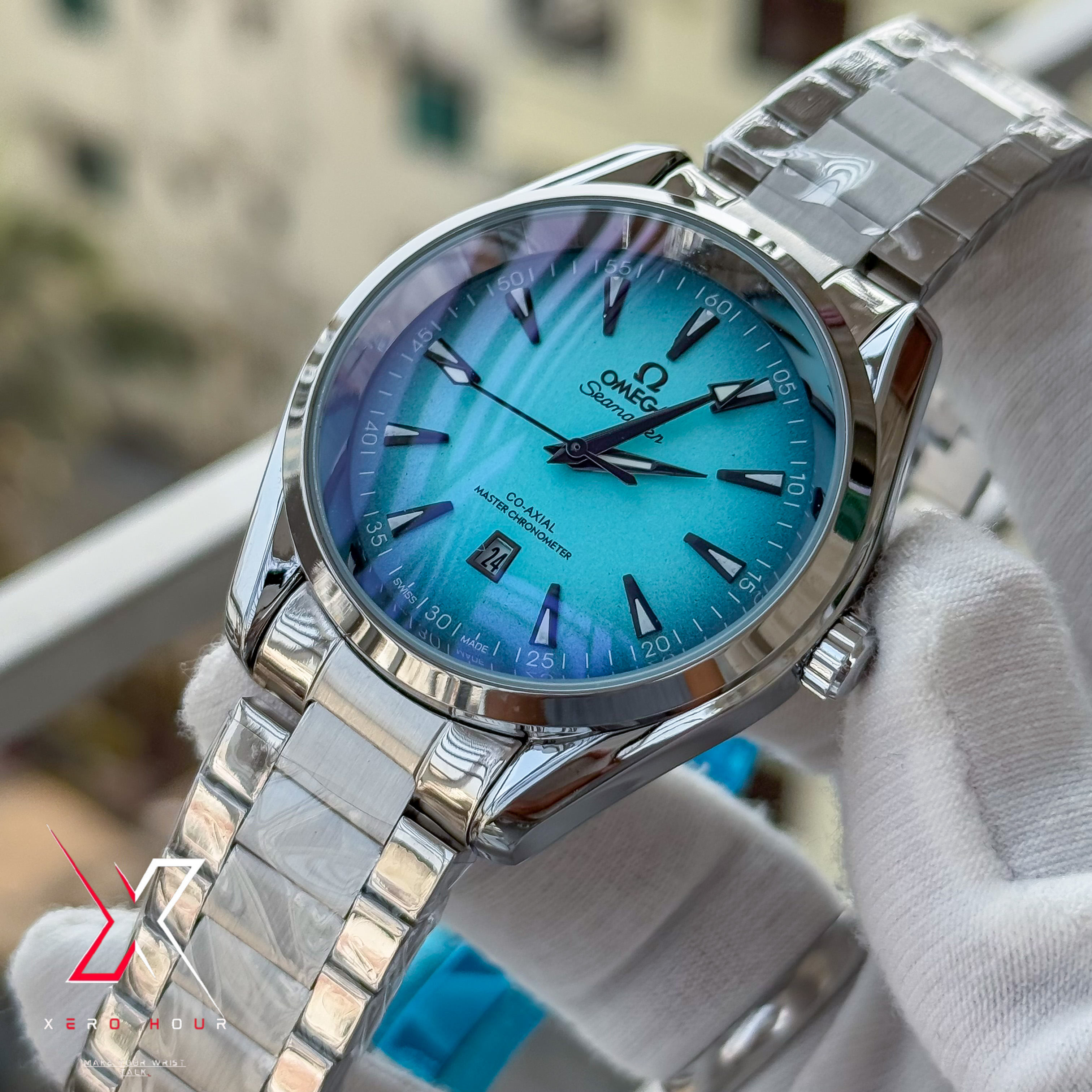 Omega Aqua Terra | Quartz Movement | Aqua Blue Dial | AA Grade