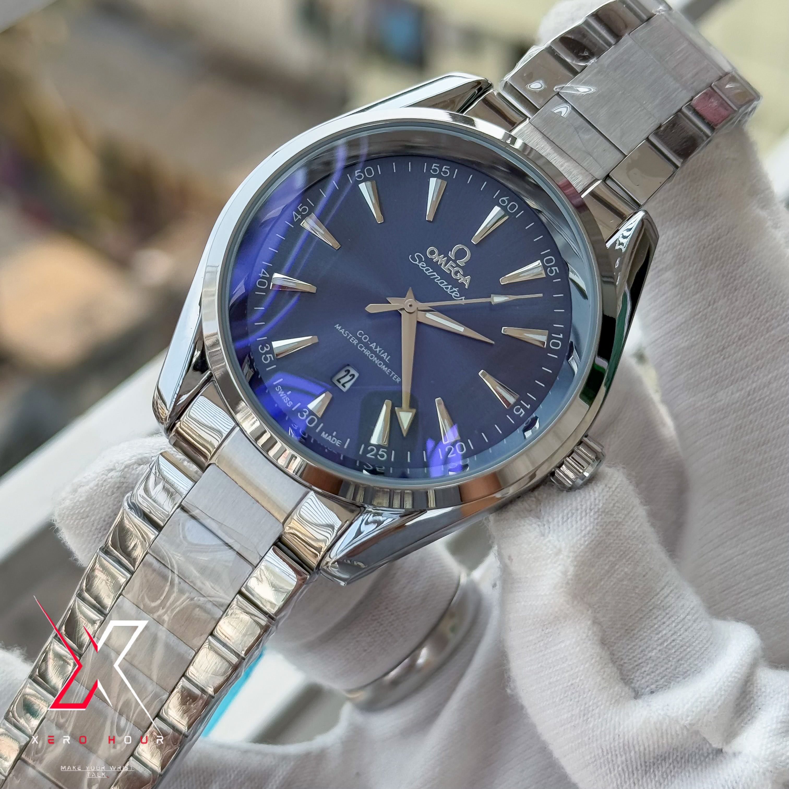 Omega Aqua Terra | Quartz Movement | Blue Dial | AA Grade_img_4