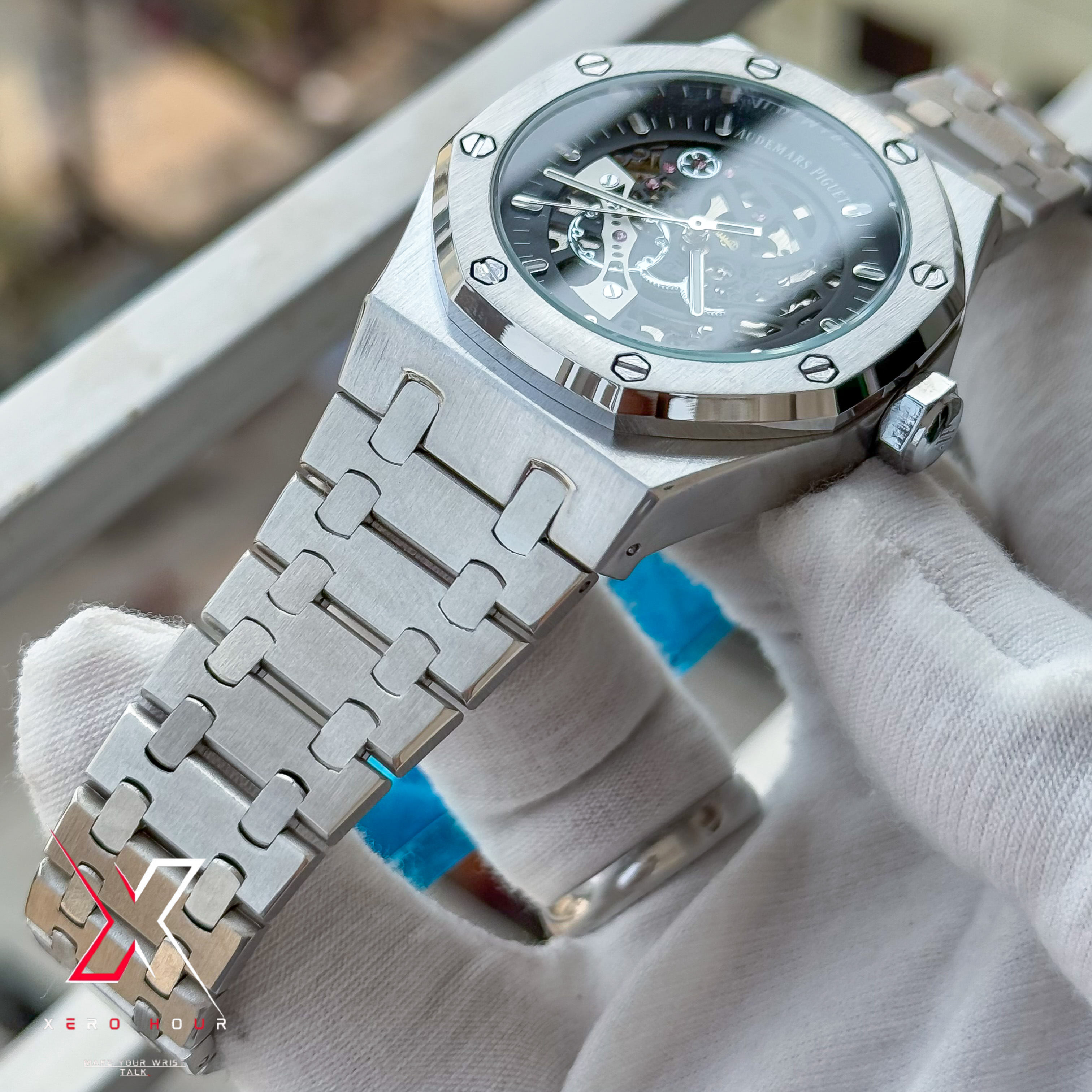 Audemars Piguet Semi AAA | V3 | Automatic Movement |  Single Tone black dial_img_2