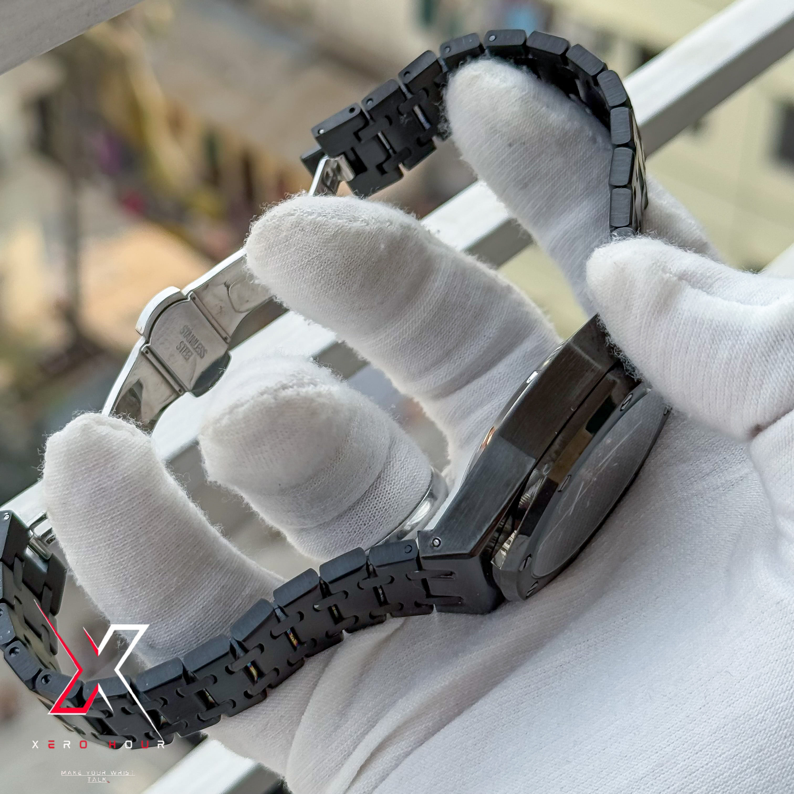 Audemars Piguet Semi AAA | V3 | Automatic Movement |  Single Tone Full black_img_6