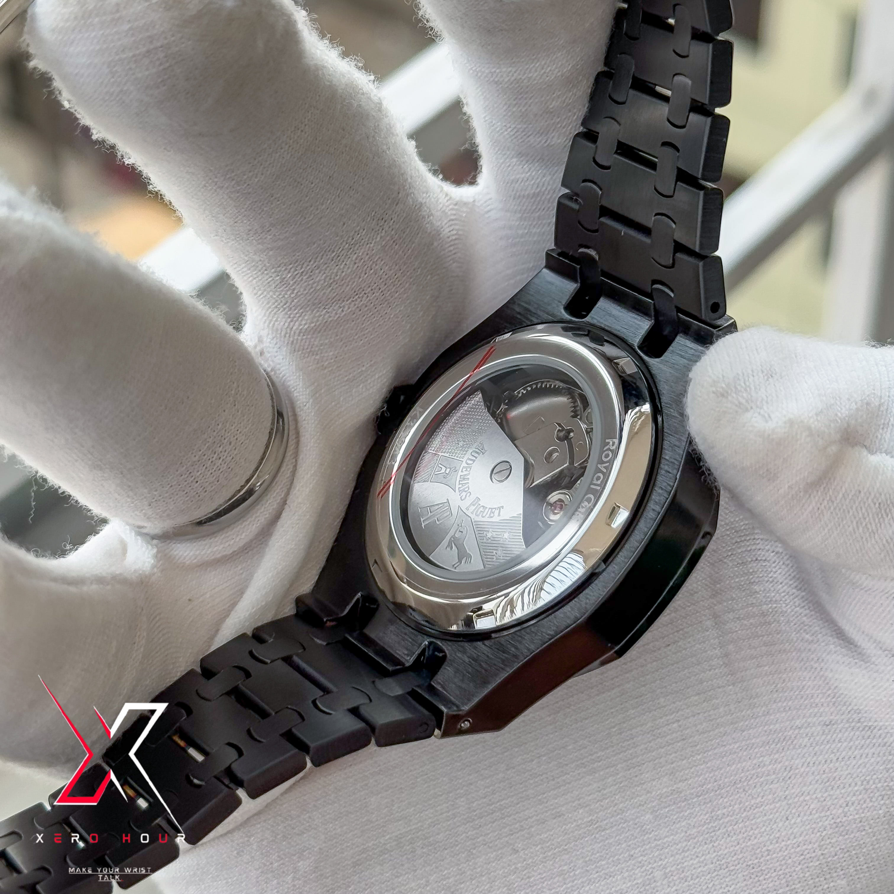 Audemars Piguet Semi AAA | V3 | Automatic Movement |  Single Tone Full black_img_7