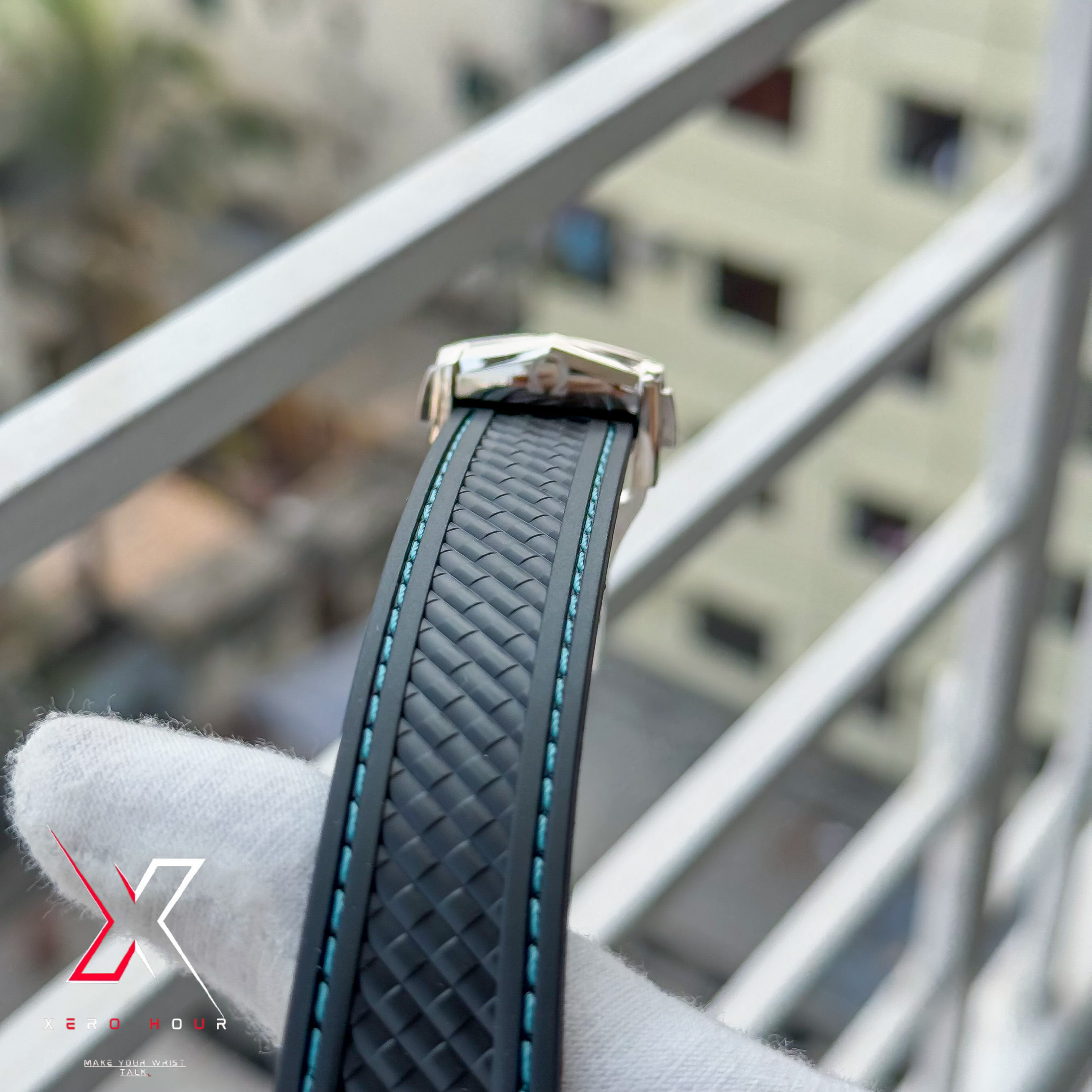 Omega Aqua Terra | Quartz Movement | Tiffany Dial | AA Grade | Silicon Belt_img_3