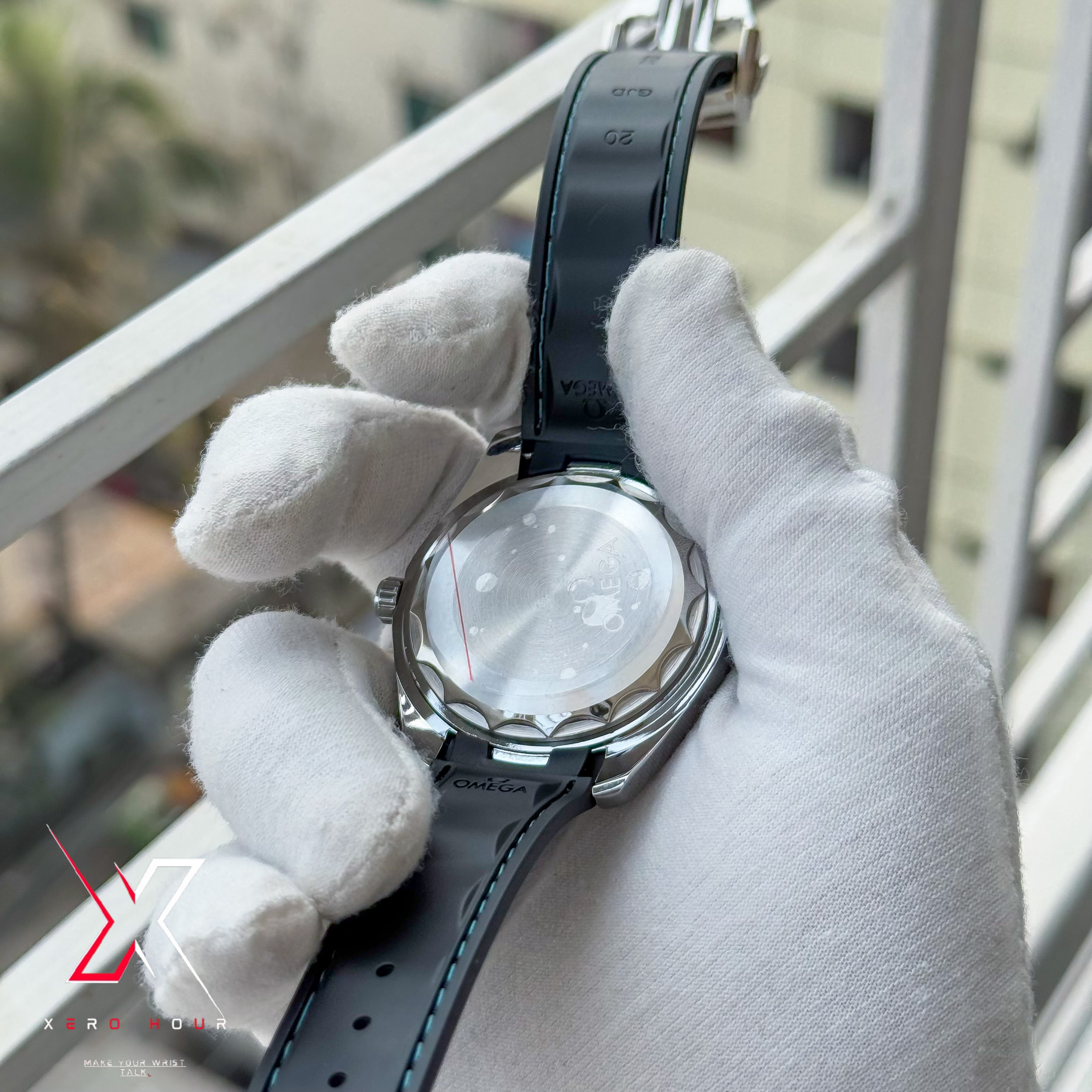 Omega Aqua Terra | Quartz Movement | Tiffany Dial | AA Grade | Silicon Belt_img_4