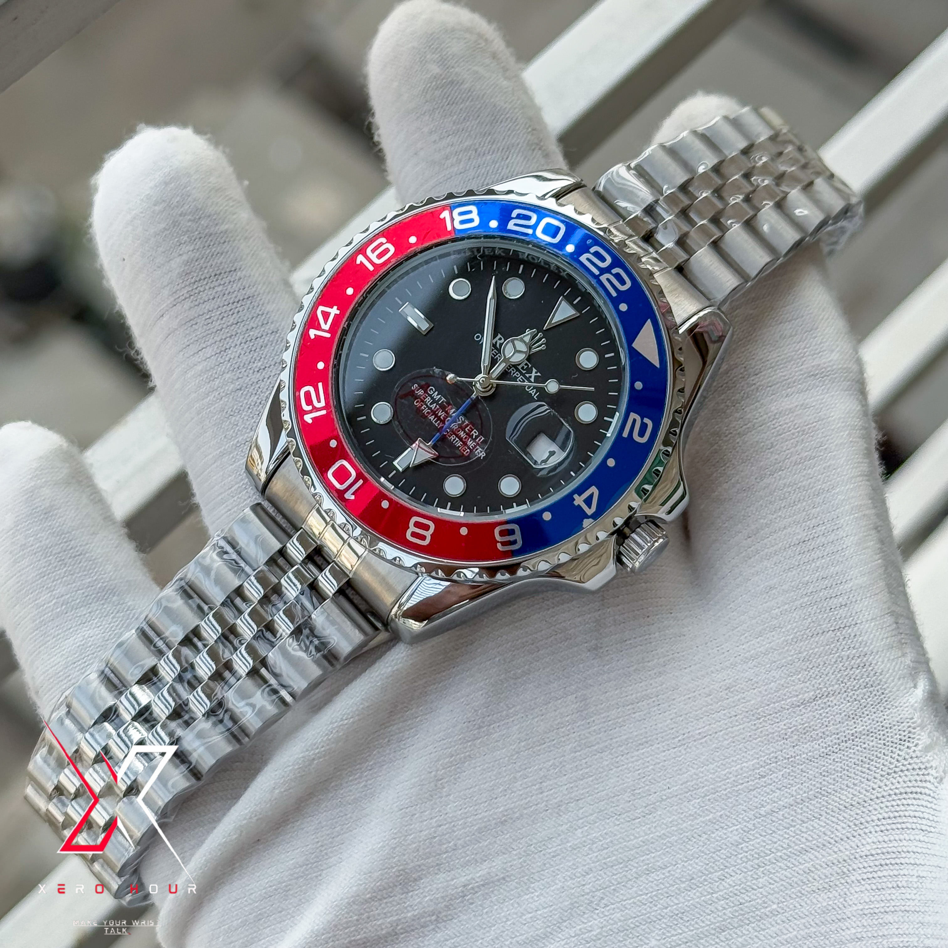 Rolex GMT Master 2 | Version 2 | Pepsi edition | Jubilee chain