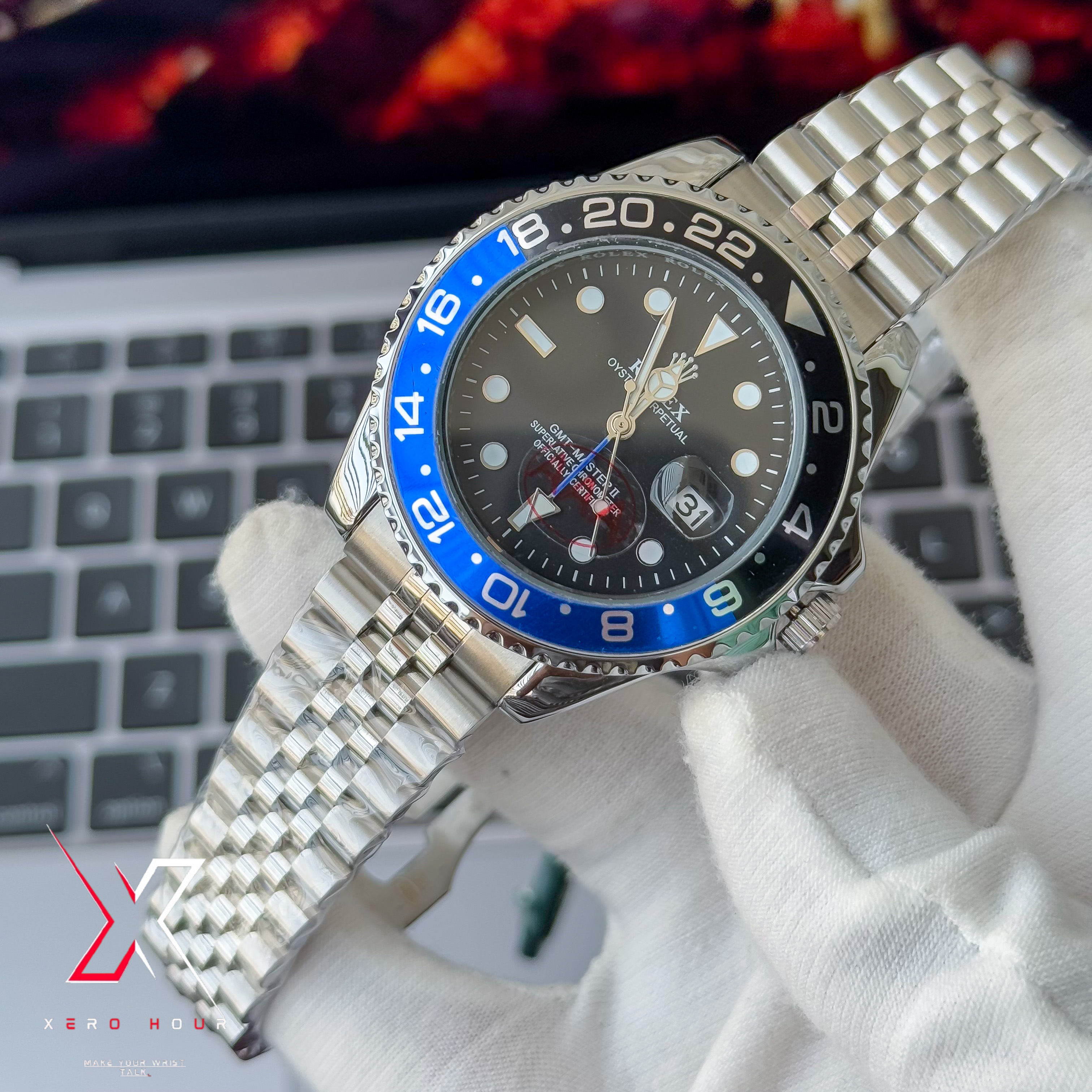 Rolex GMT Master 2 | Version 2 | BATGIRL edition | Jubilee chain_img_9