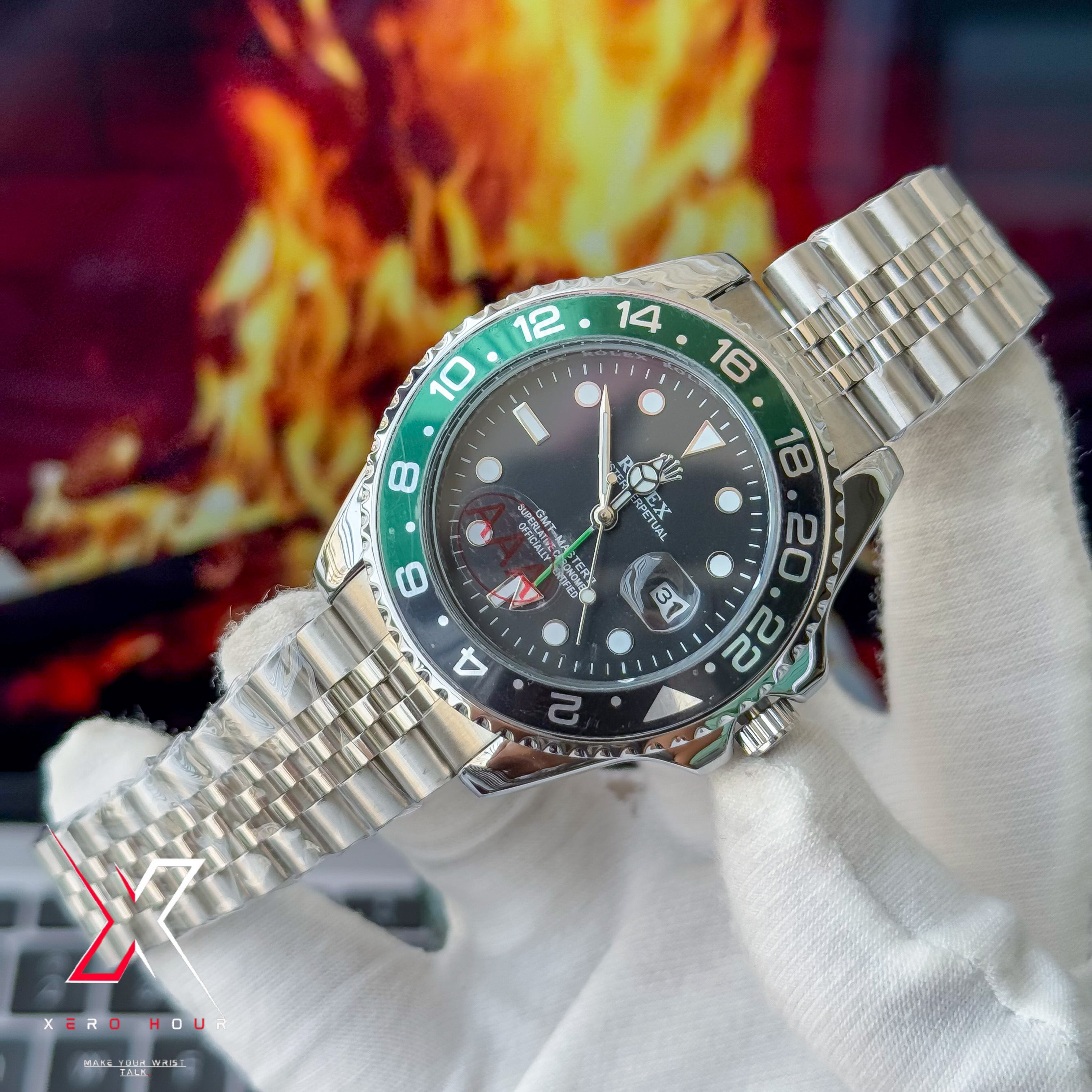 Rolex GMT Master 2 | Version 2 | Sprite edition | Jubilee chain