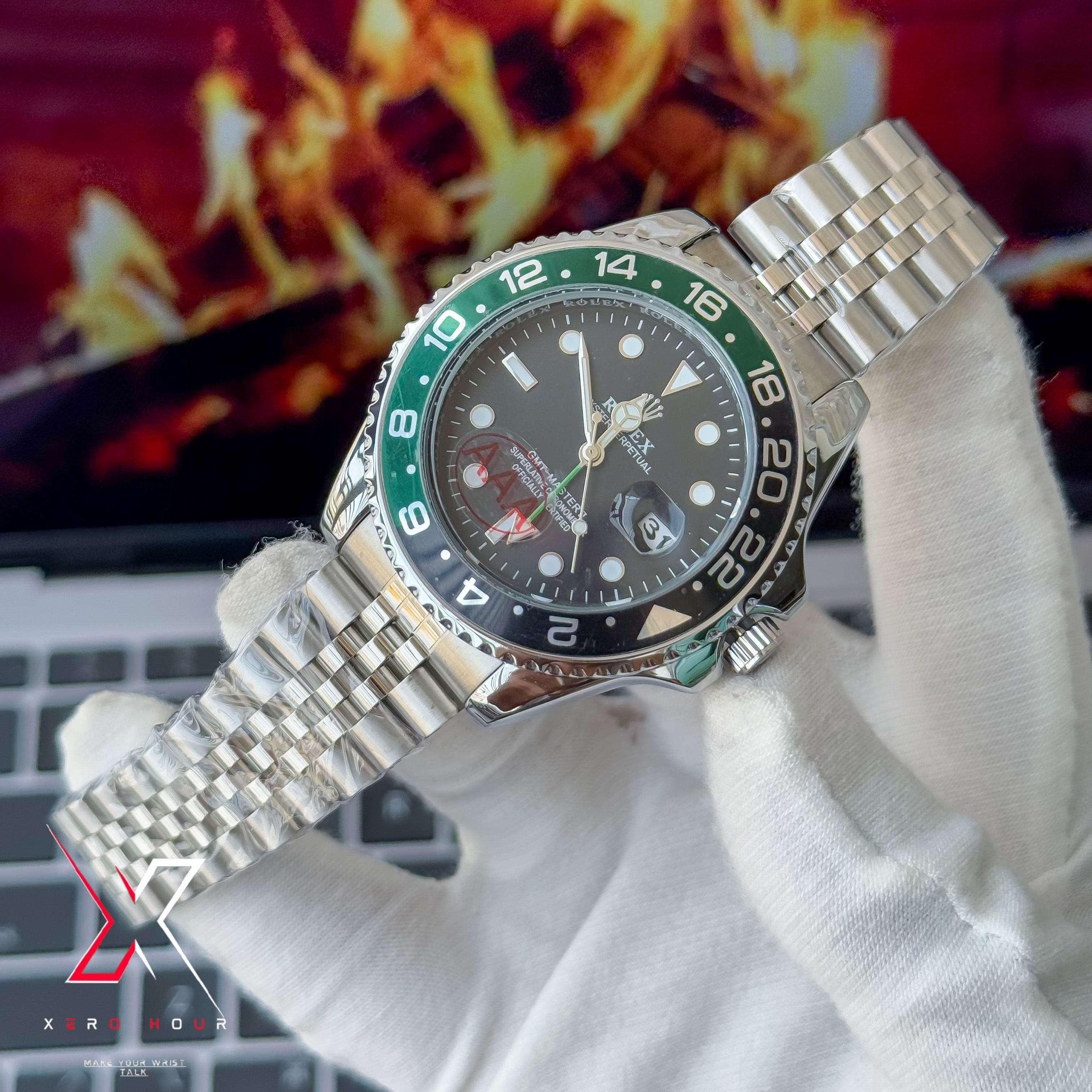 Rolex GMT Master 2 | Version 2 | Sprite edition | Jubilee chain_img_1