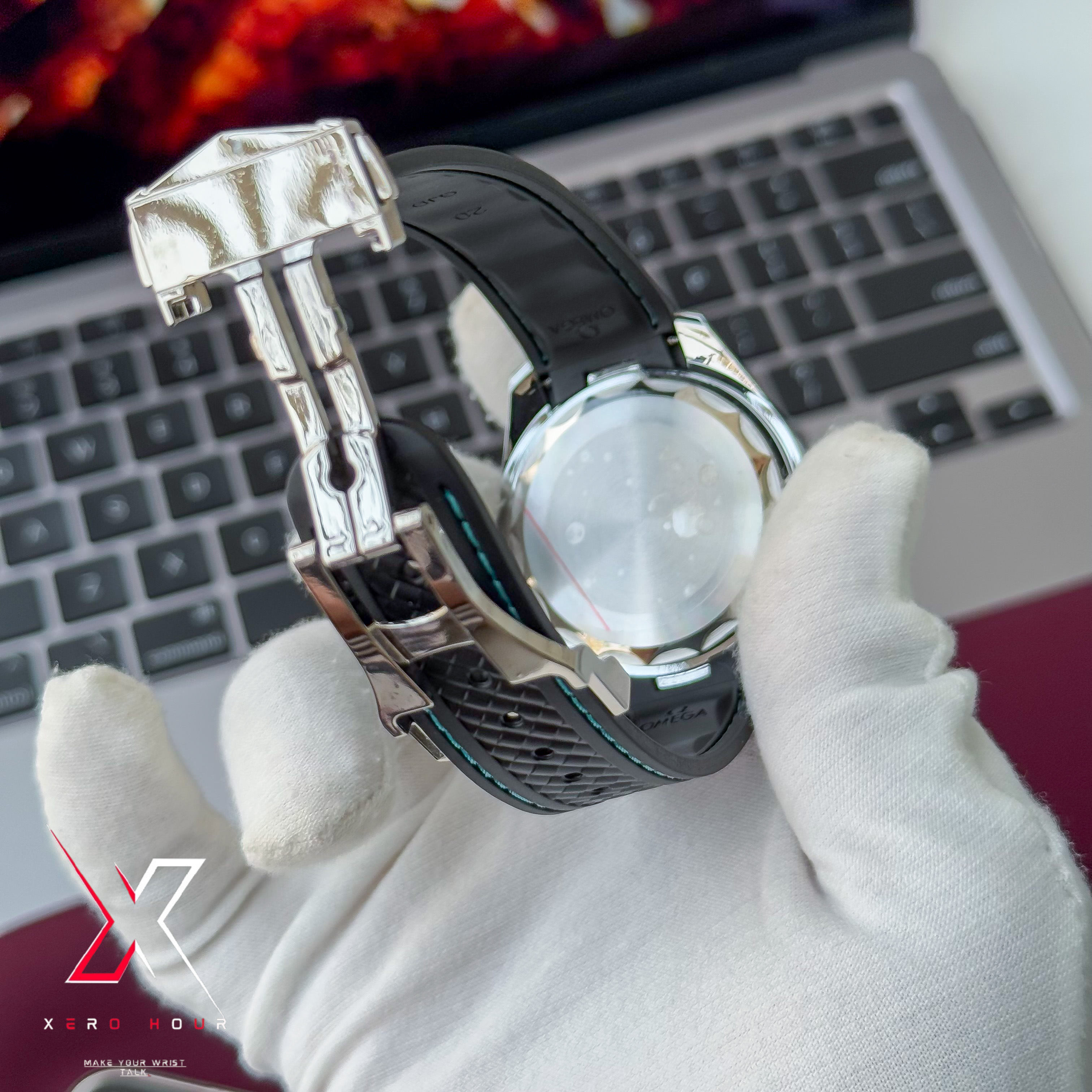 Omega Aqua Terra | Quartz Movement | Tiffany Dial | AA Grade | Silicon Belt_img_6