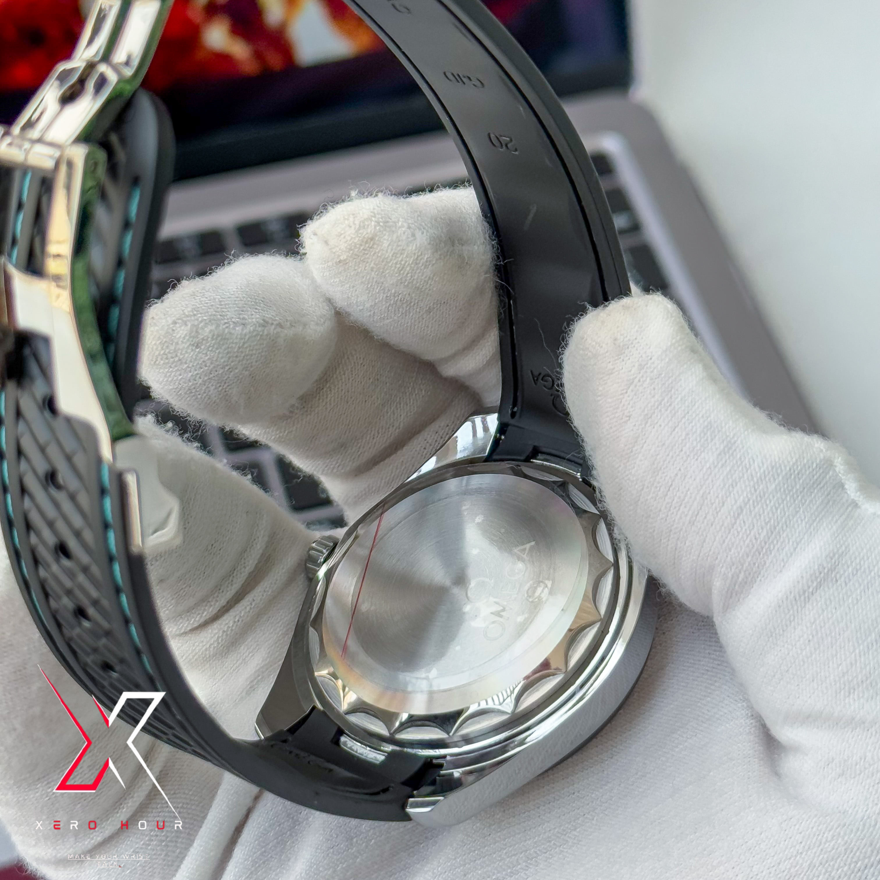 Omega Aqua Terra | Quartz Movement | Tiffany Dial | AA Grade | Silicon Belt_img_1