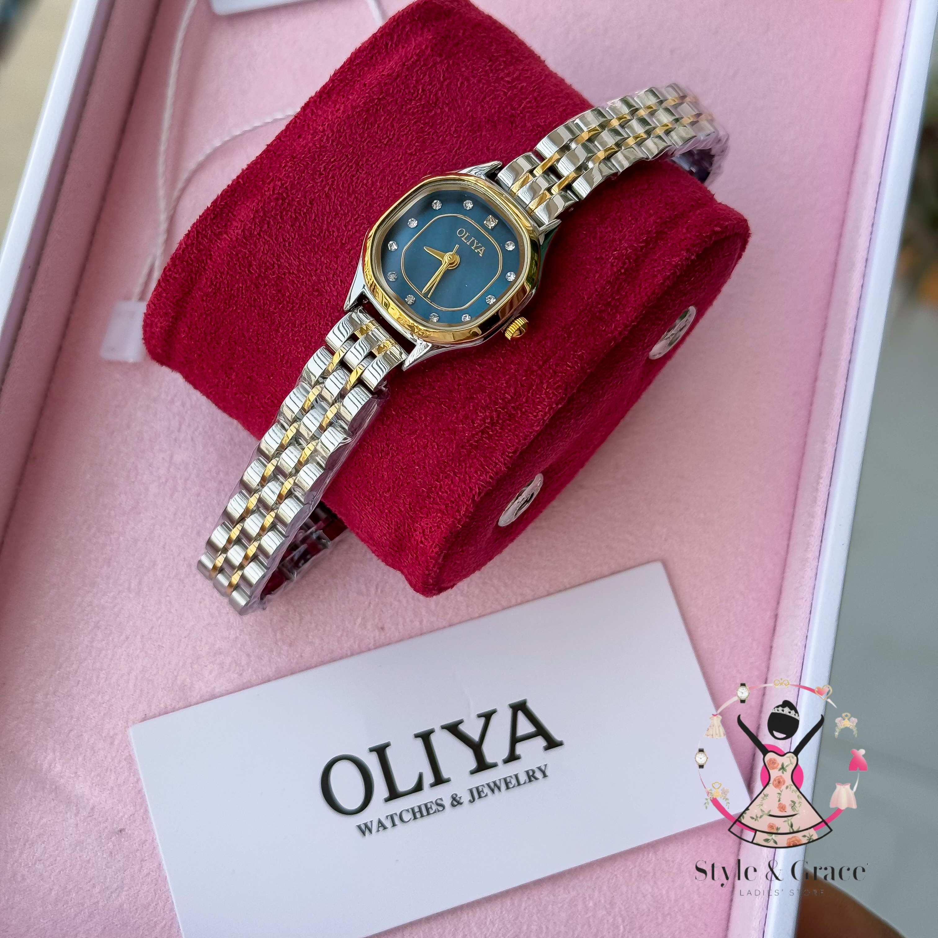 Oliya-6821| Small Round-Blue | Dual Tone | Authentic Brand