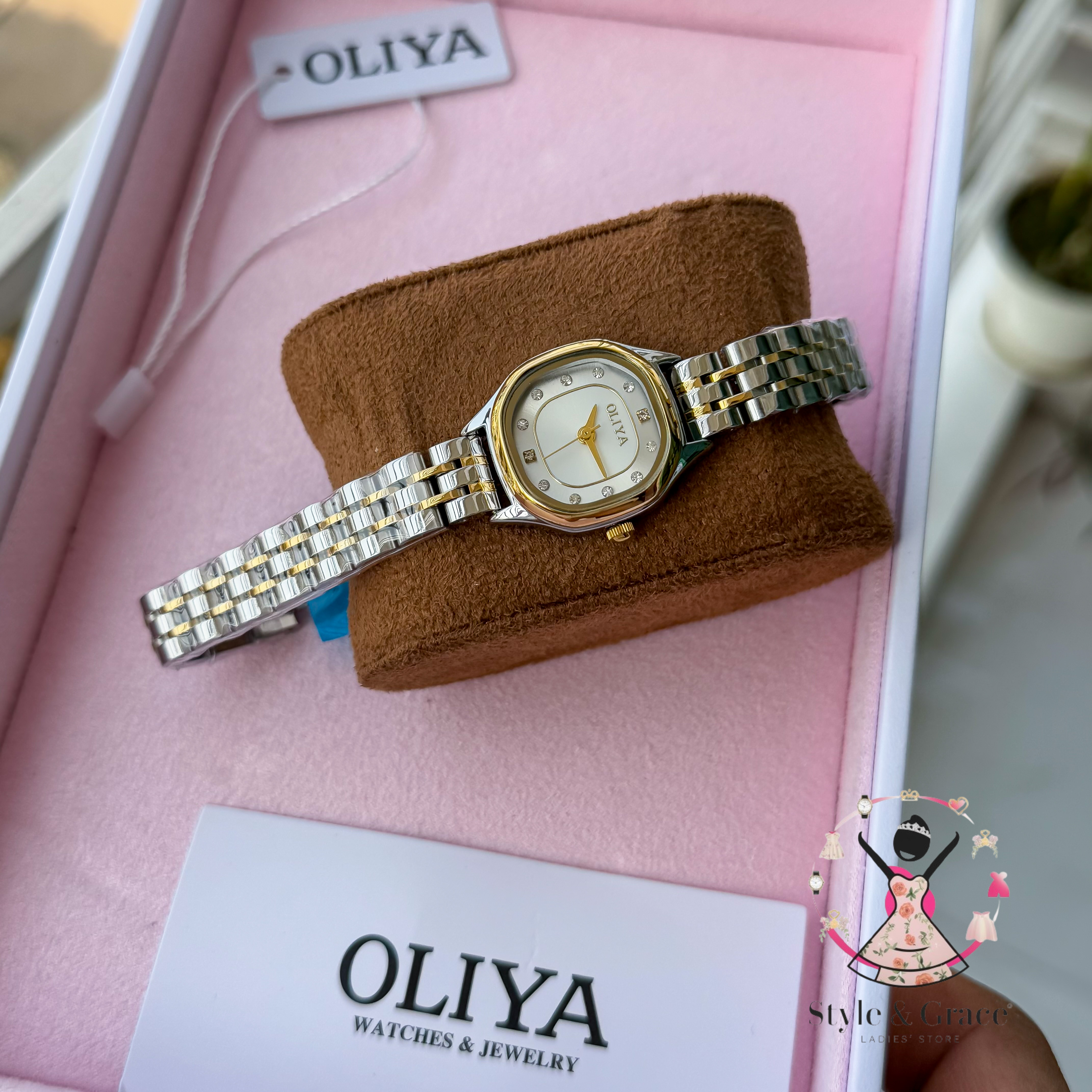 Oliya-6821| Small Round-Pearl White | Dual Tone | Authentic Brand_img_1