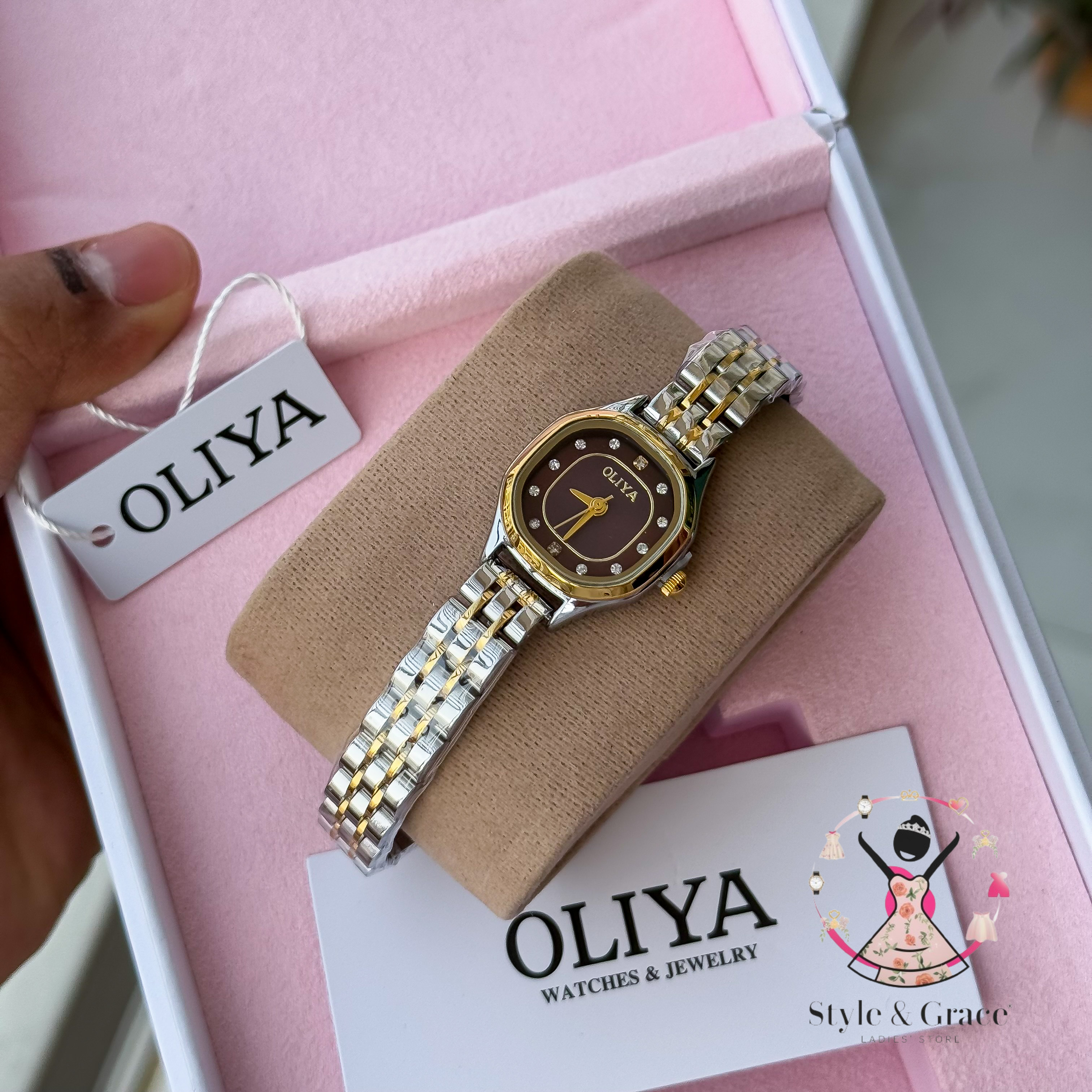 Oliya-6821| Small Round-Burgandy | Dual Tone | Authentic Brand_img_3