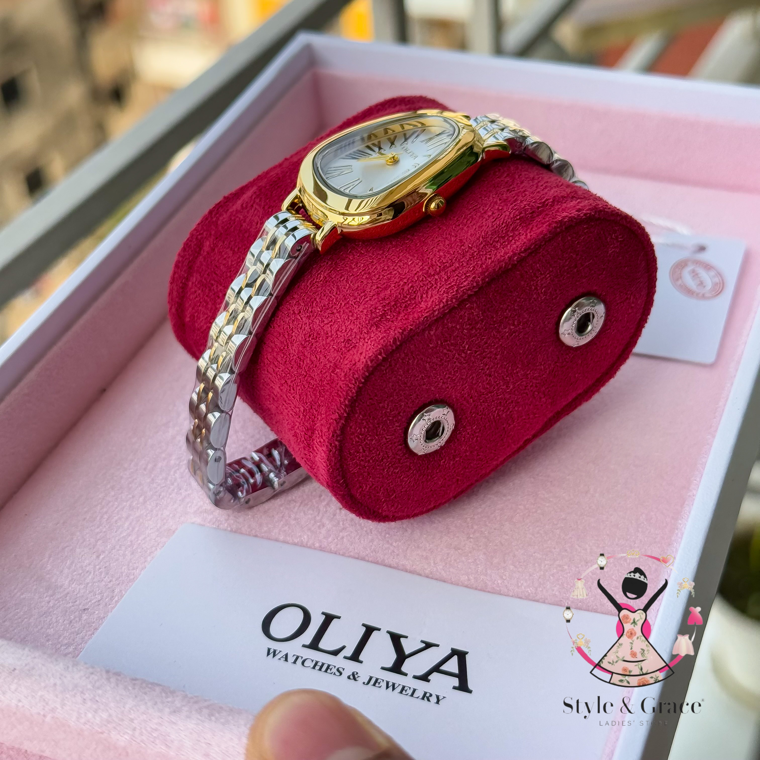 Oliya- Round Triangle| Pearl White | Dual Tone | Authentic Brand_img_4