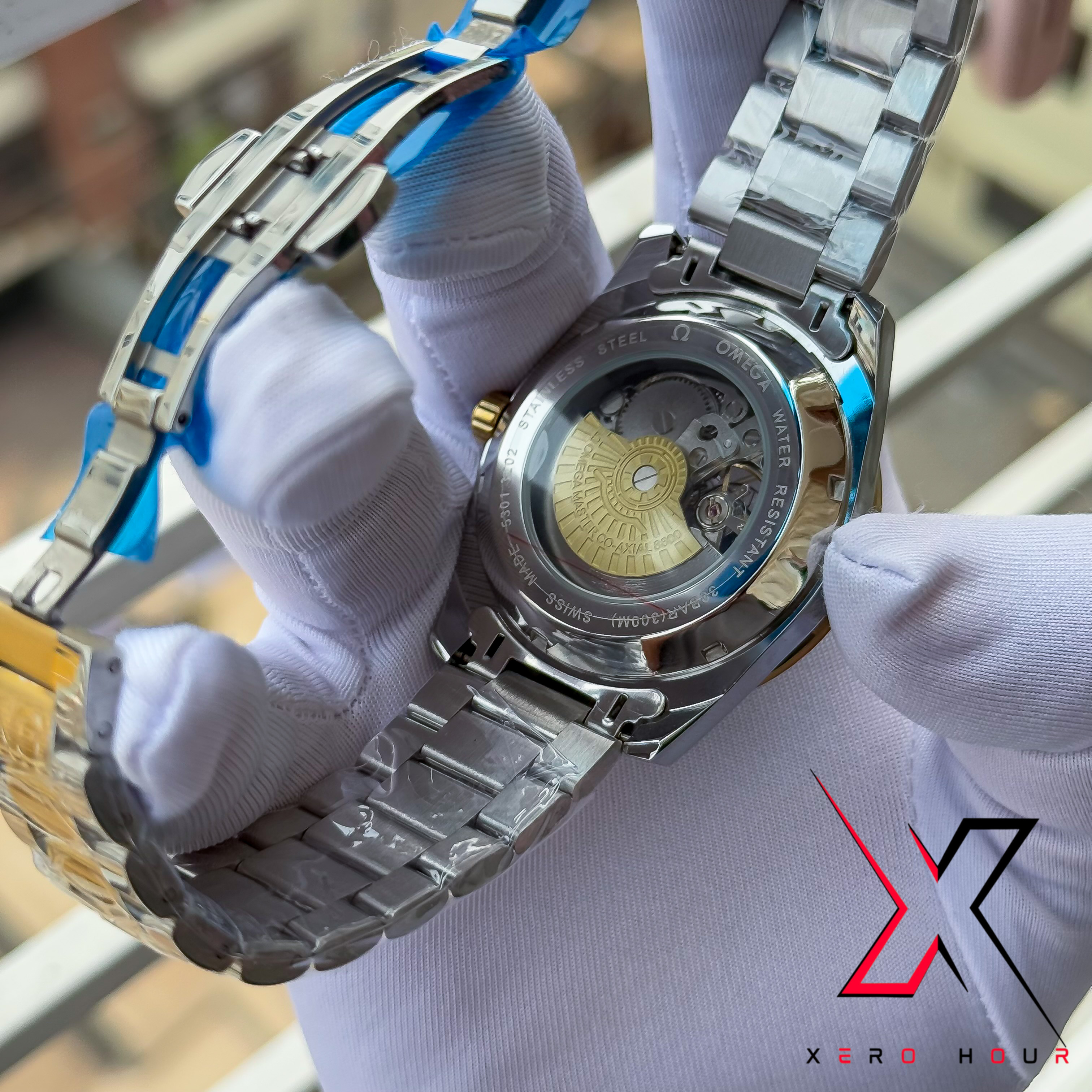 OMEAGA SEAMASTER | SKELETON | DUAL TONE | GREEN DIAL AUTOMATIC MOVEMENT_img_2