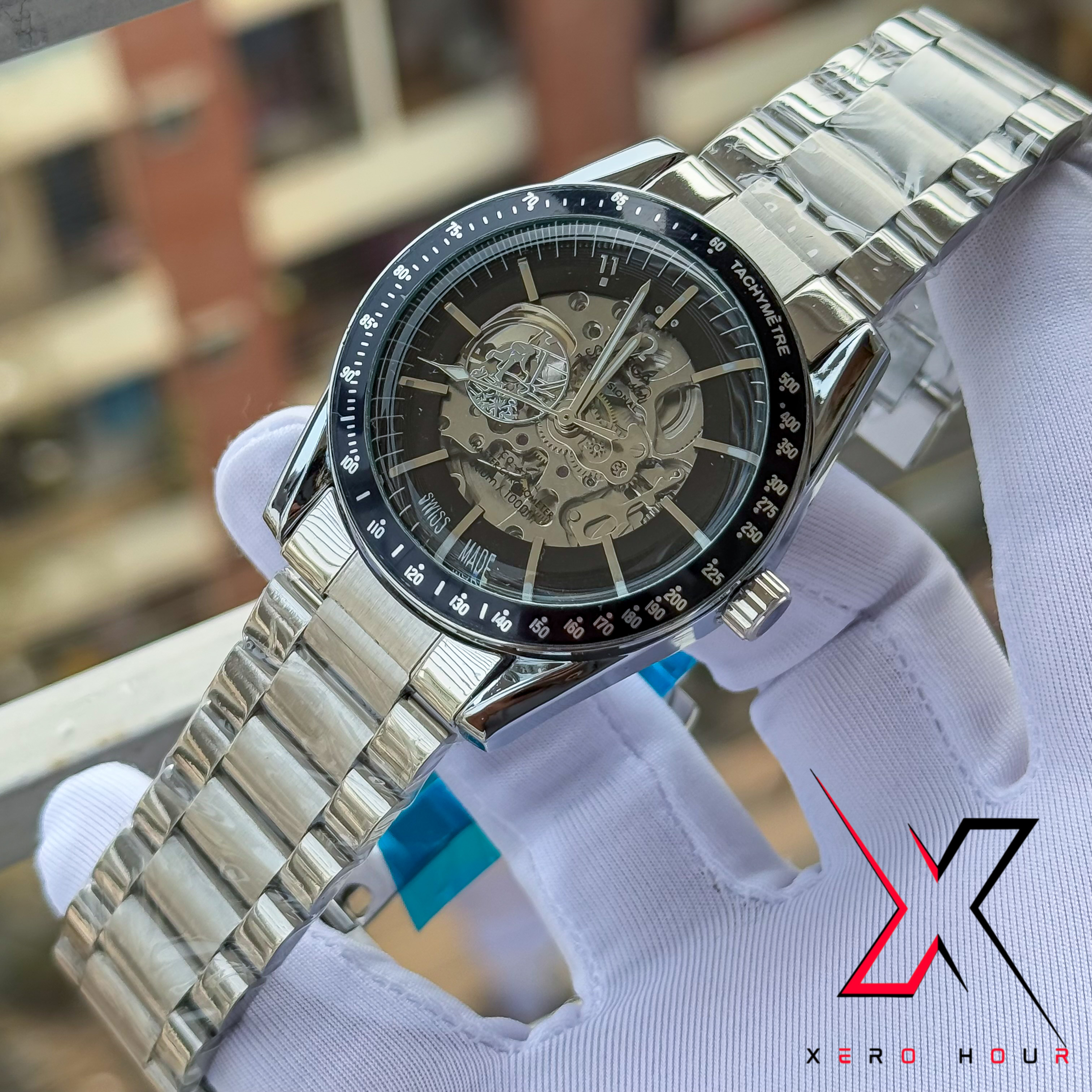 OMEGA SEAMASTER | SKELETON | SINGLE TONE BLACK | AUTOMATIC