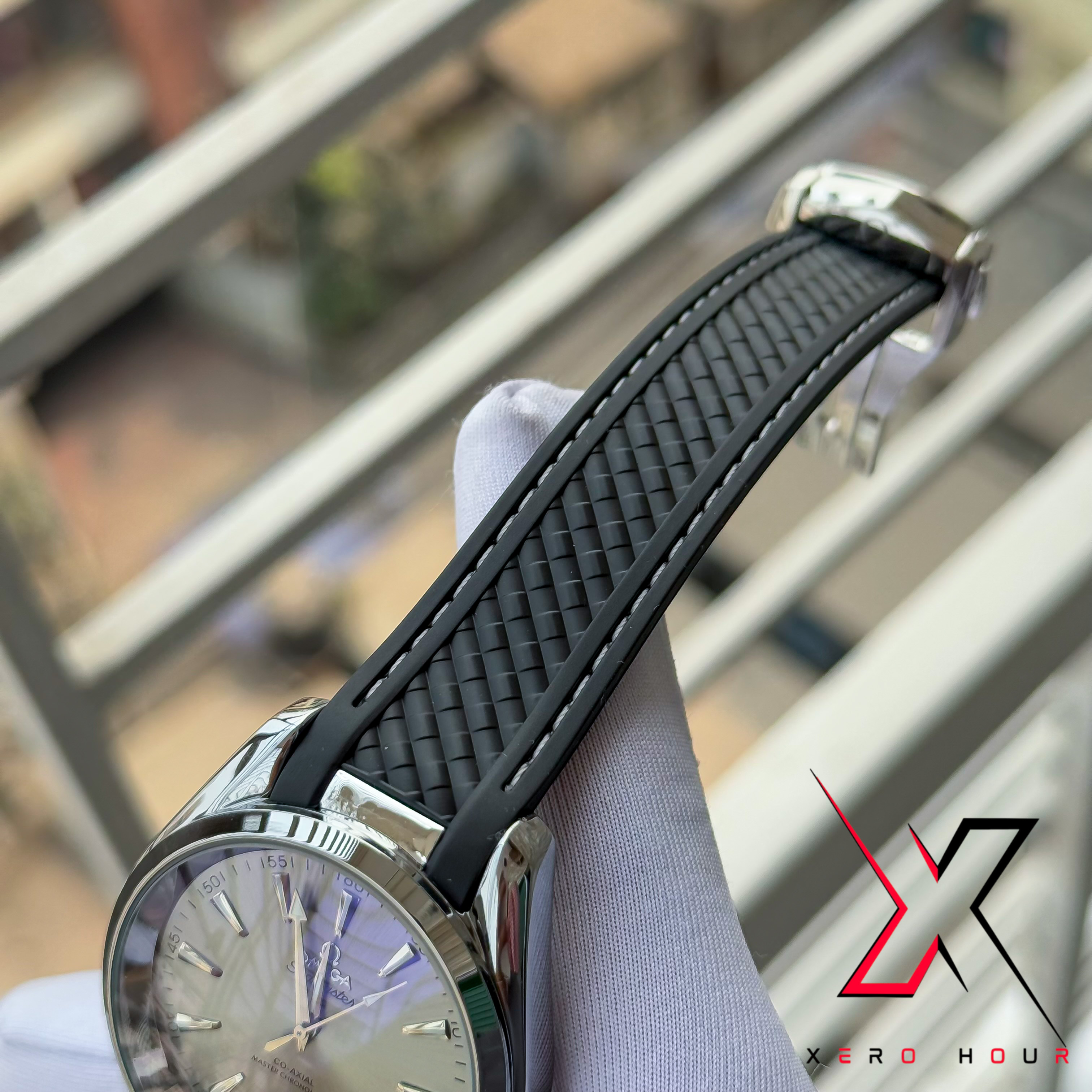 OMEGA AQUA TERRA | SILICON STRAP | GREY DIAL | AA_img_4