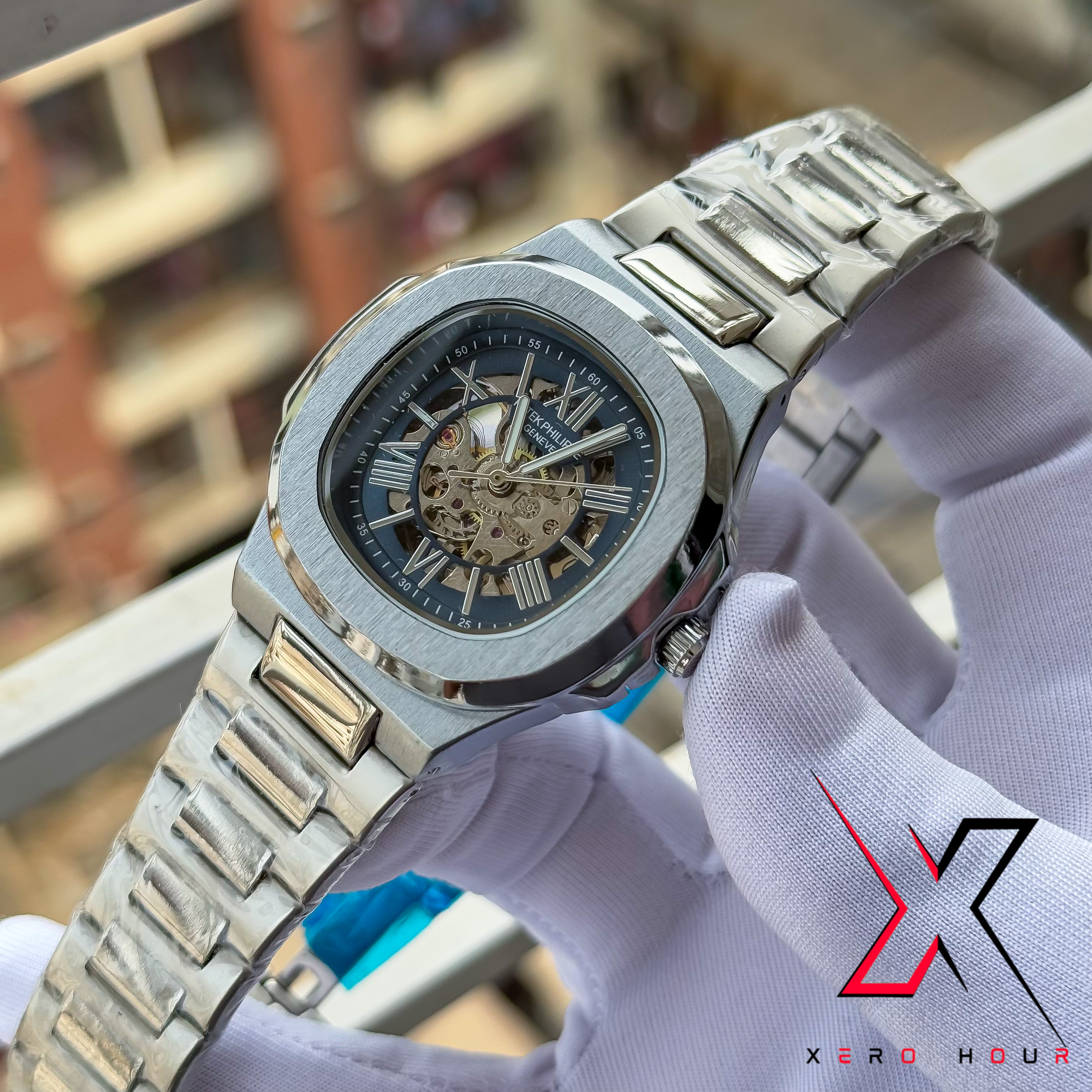 PATEK PHILIPPE | SKELETON DIAL | SINGLE TONE | DARK BLUE | VERSION 3