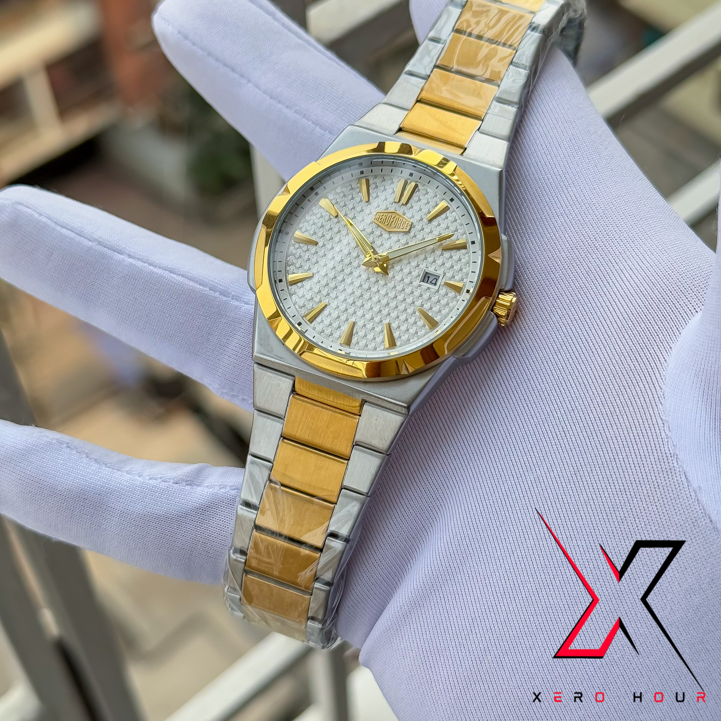 HERO FORCE | AUTHENTIC | DUAL TONE WHITE DIAL