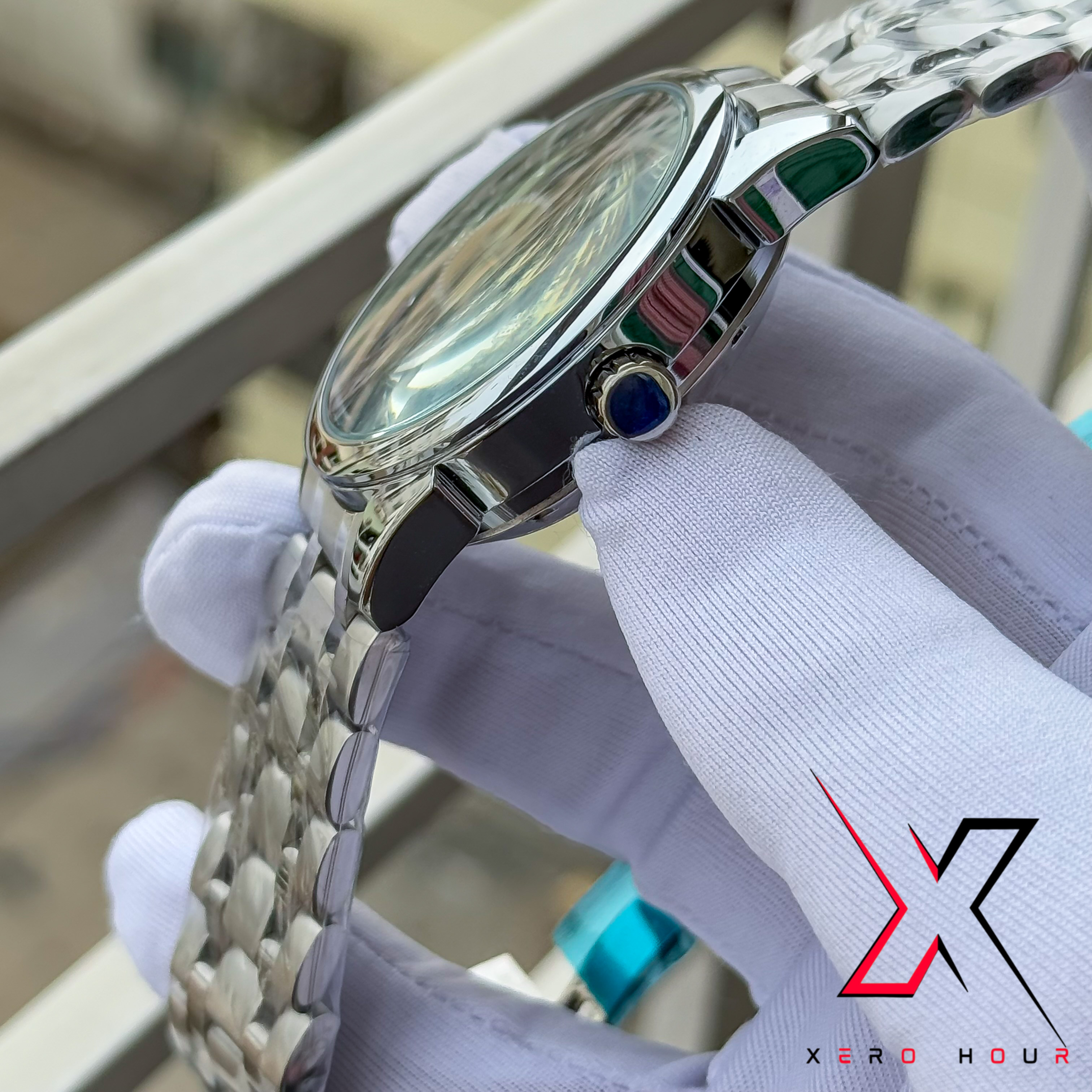 TISSOT OPEN HEART | AUTOMATIC SKELETON | WAVE BLUE DIAL | AA_img_5