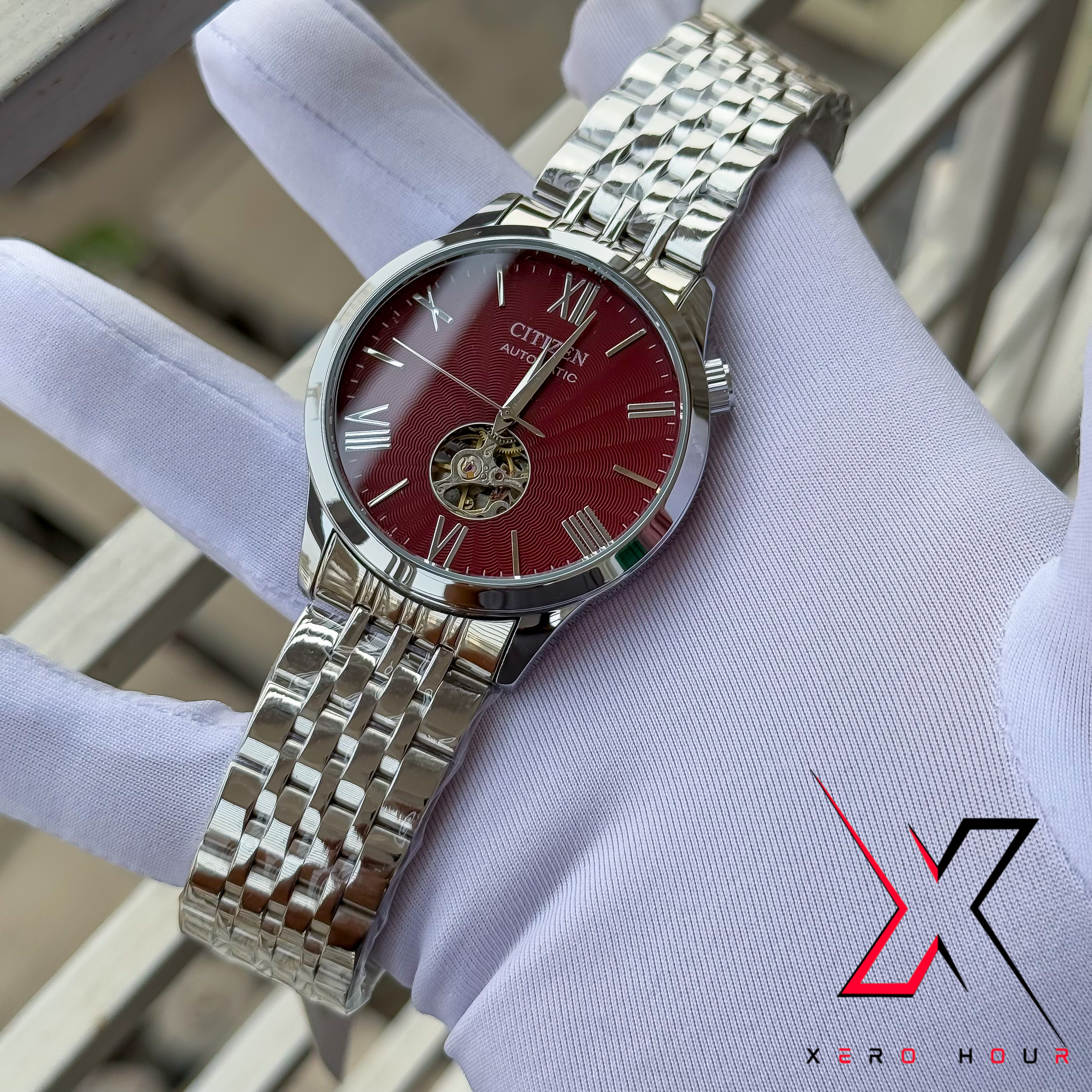 CITIZEN OPEN HEART | AUTOMATIC MOVEMENT | CHERRY RED