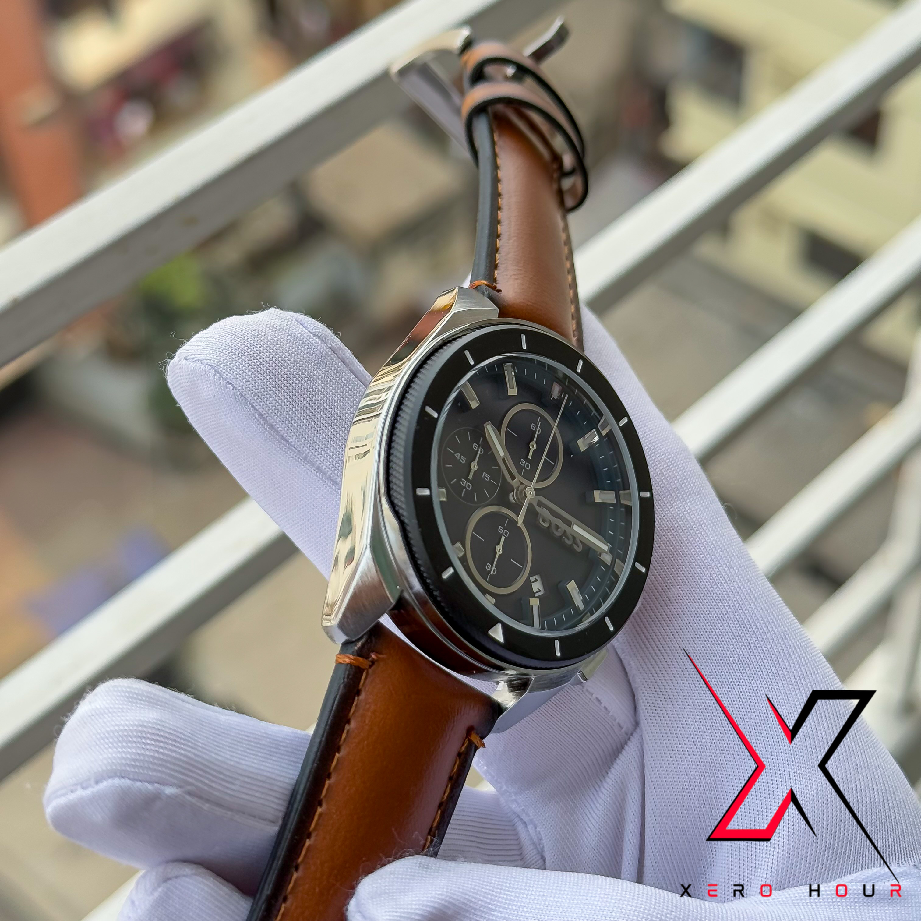 HUGO BOSS | CHRONOGRAPH | ROTATE | BROWN LEATHER | AA_img_3