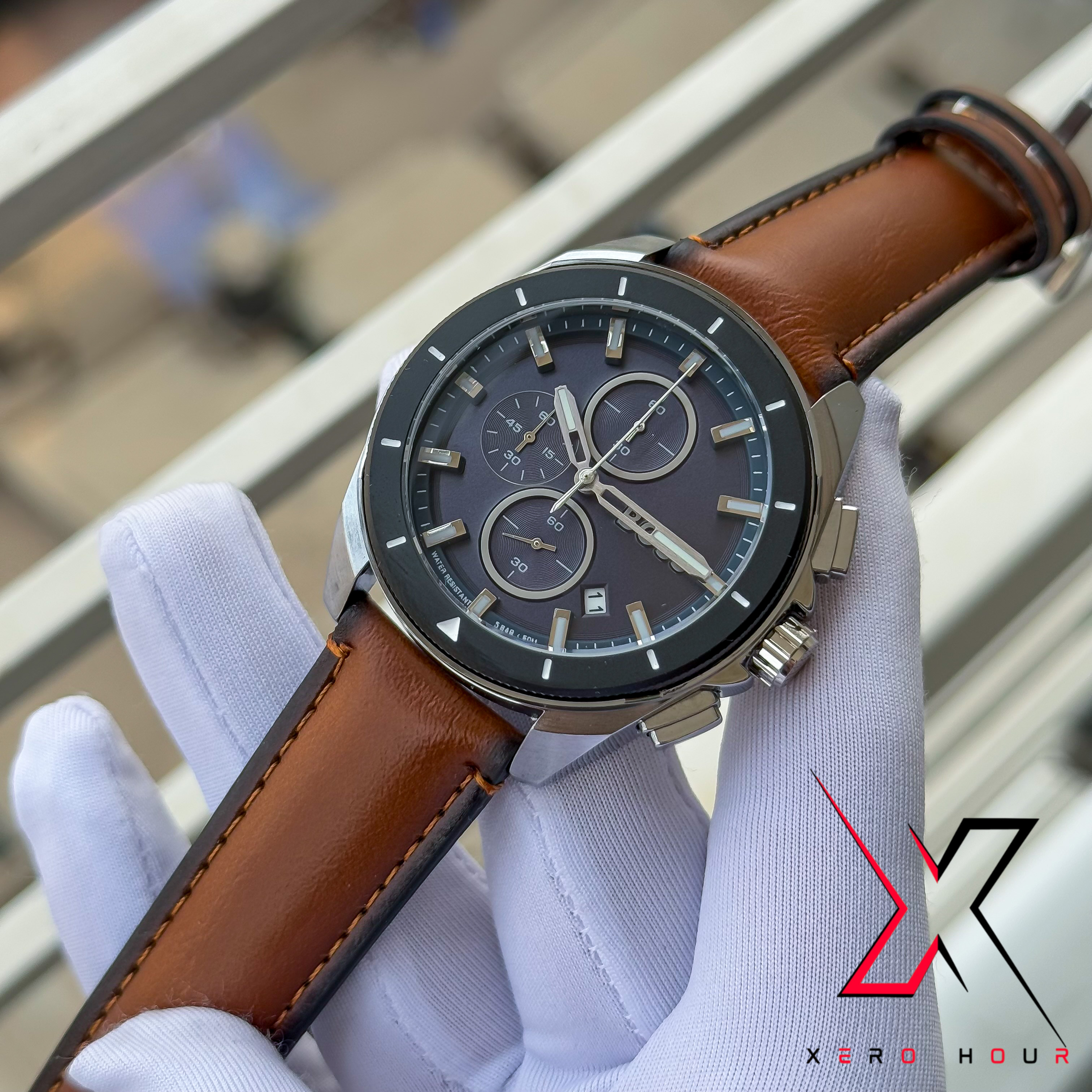 HUGO BOSS | CHRONOGRAPH | ROTATE | BROWN LEATHER | AA_img_7