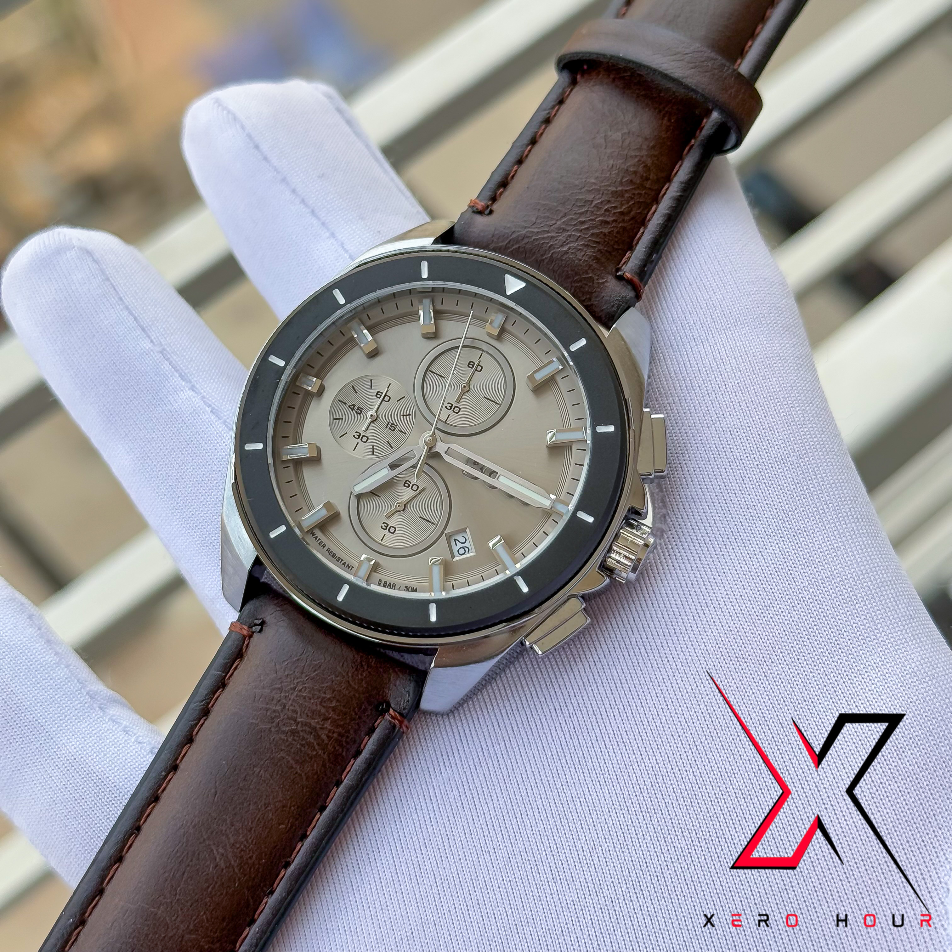 HUGO BOSS | CHRONOGRAPH | ROTATING | DARK CHOCOLATE GREY | AA_img_5