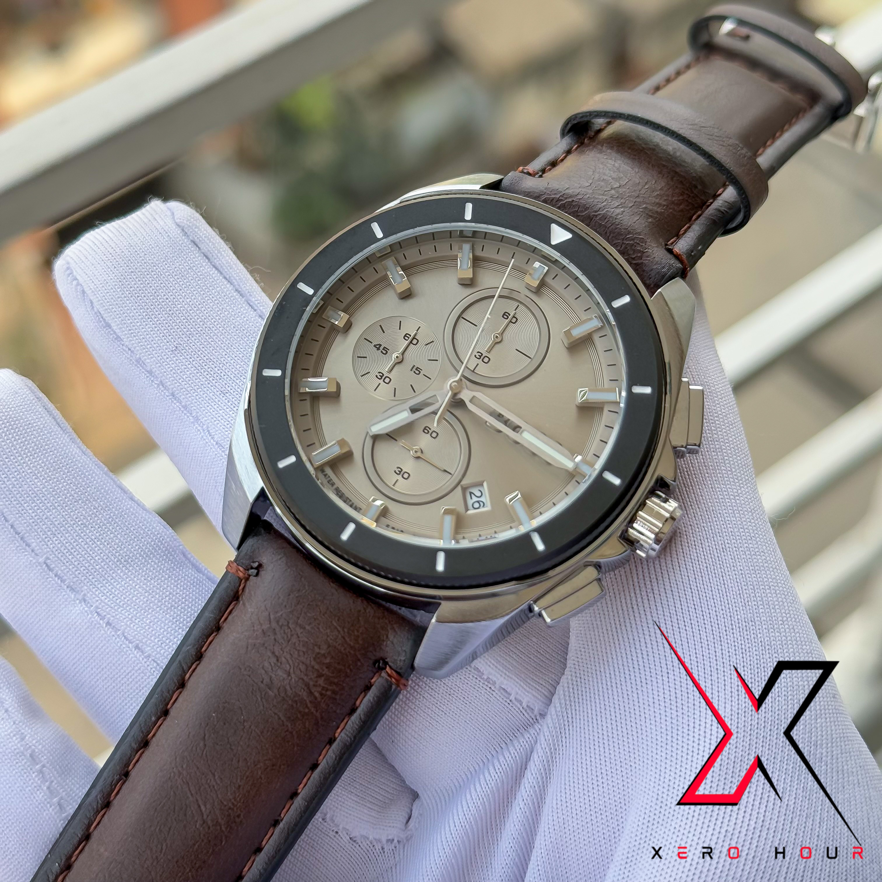 HUGO BOSS | CHRONOGRAPH | ROTATING | DARK CHOCOLATE GREY | AA_img_1