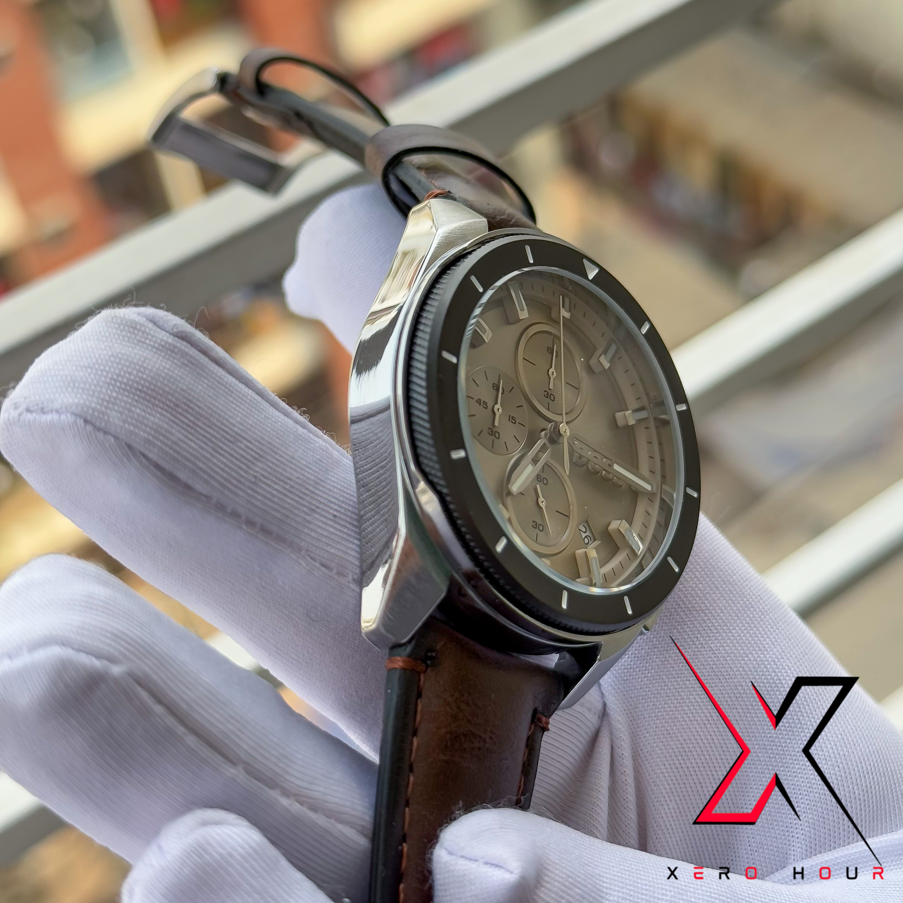 HUGO BOSS | CHRONOGRAPH | ROTATING | DARK CHOCOLATE GREY | AA_img_3