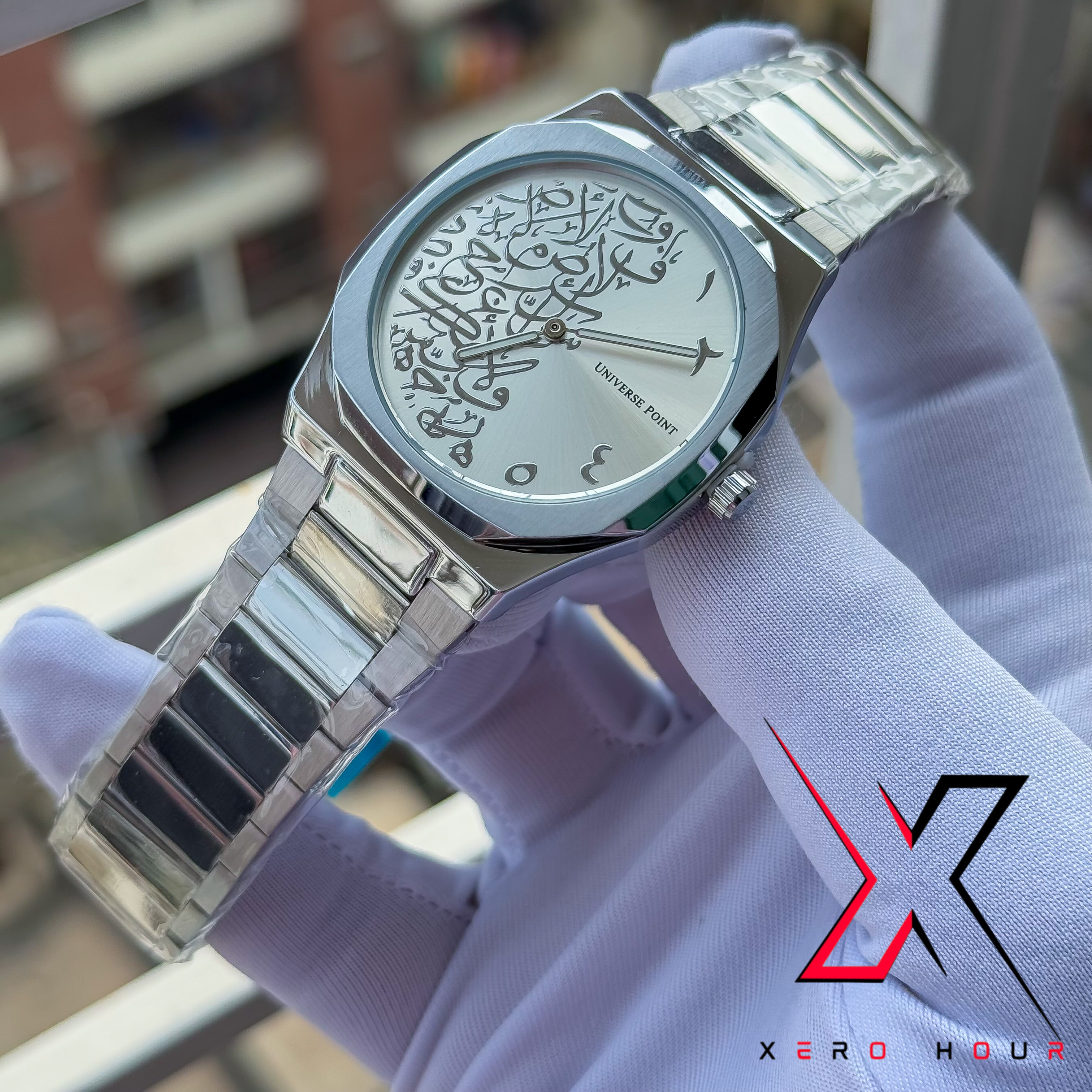 UNIVERSE POINT | ARABIAN DIAL | SINGLE TONE | WHITE DIAL