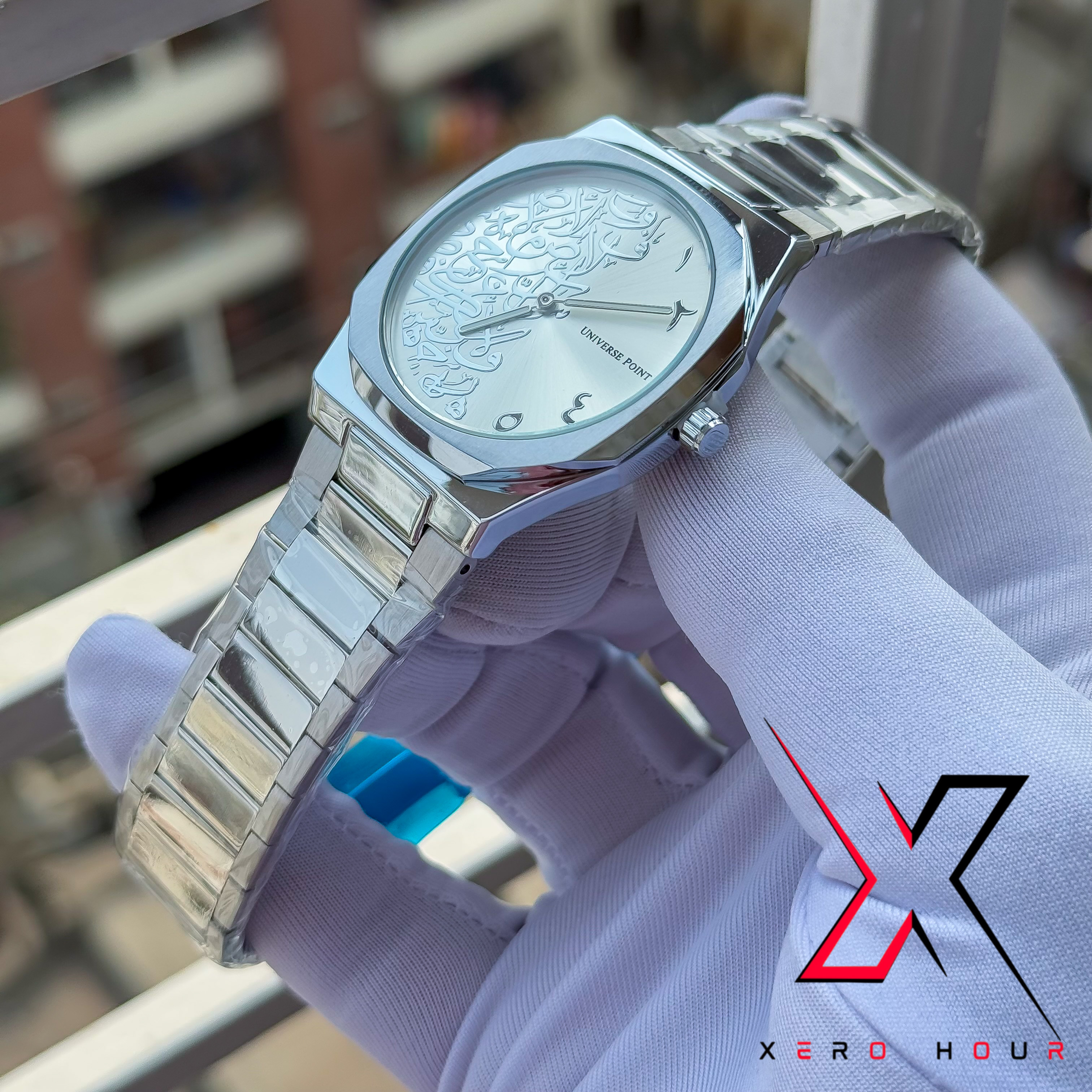 UNIVERSE POINT | ARABIAN DIAL | SINGLE TONE | WHITE DIAL_img_2