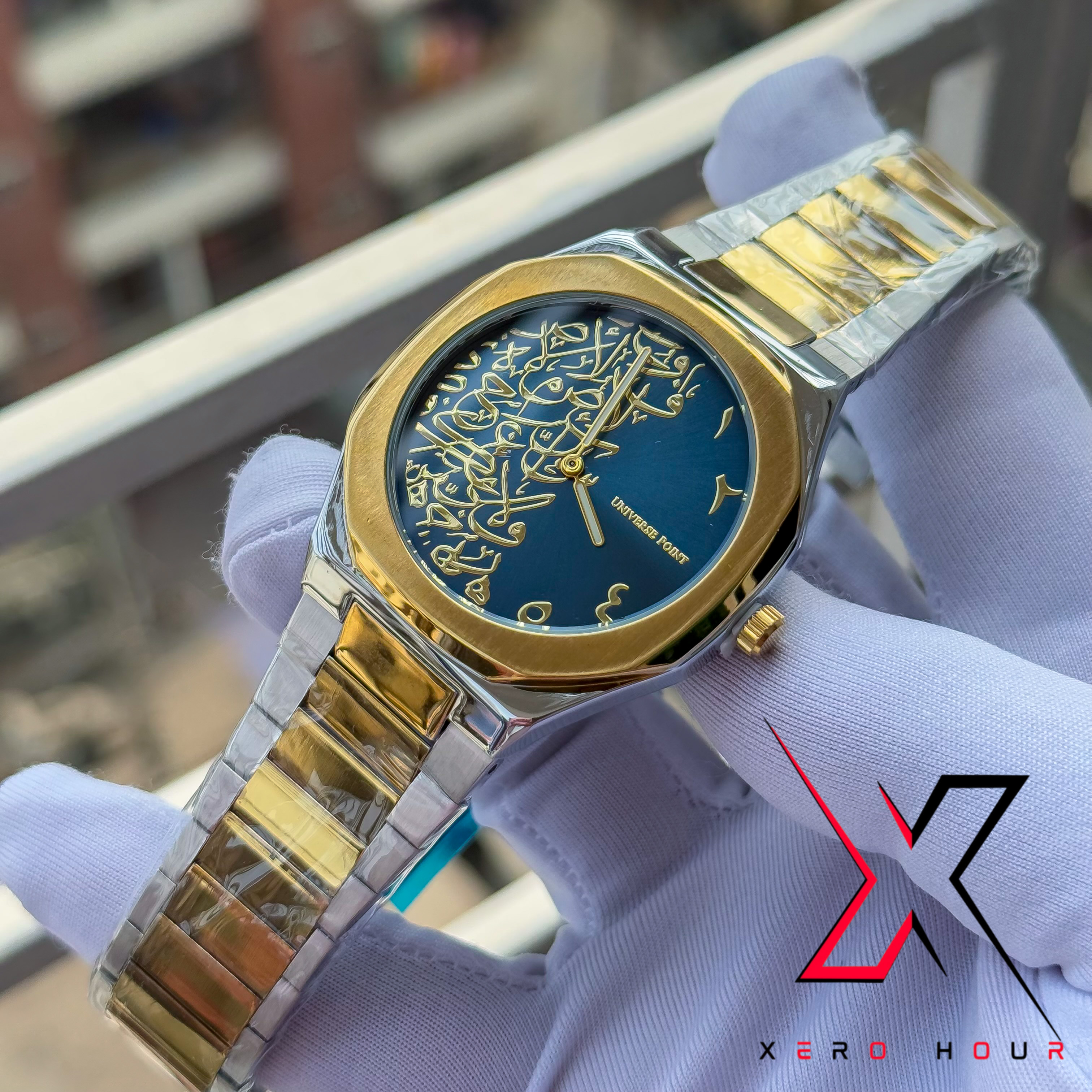 UNIVERSE POINT | ARABIAN DIAL | DUAL TONE | BLUE DIAL