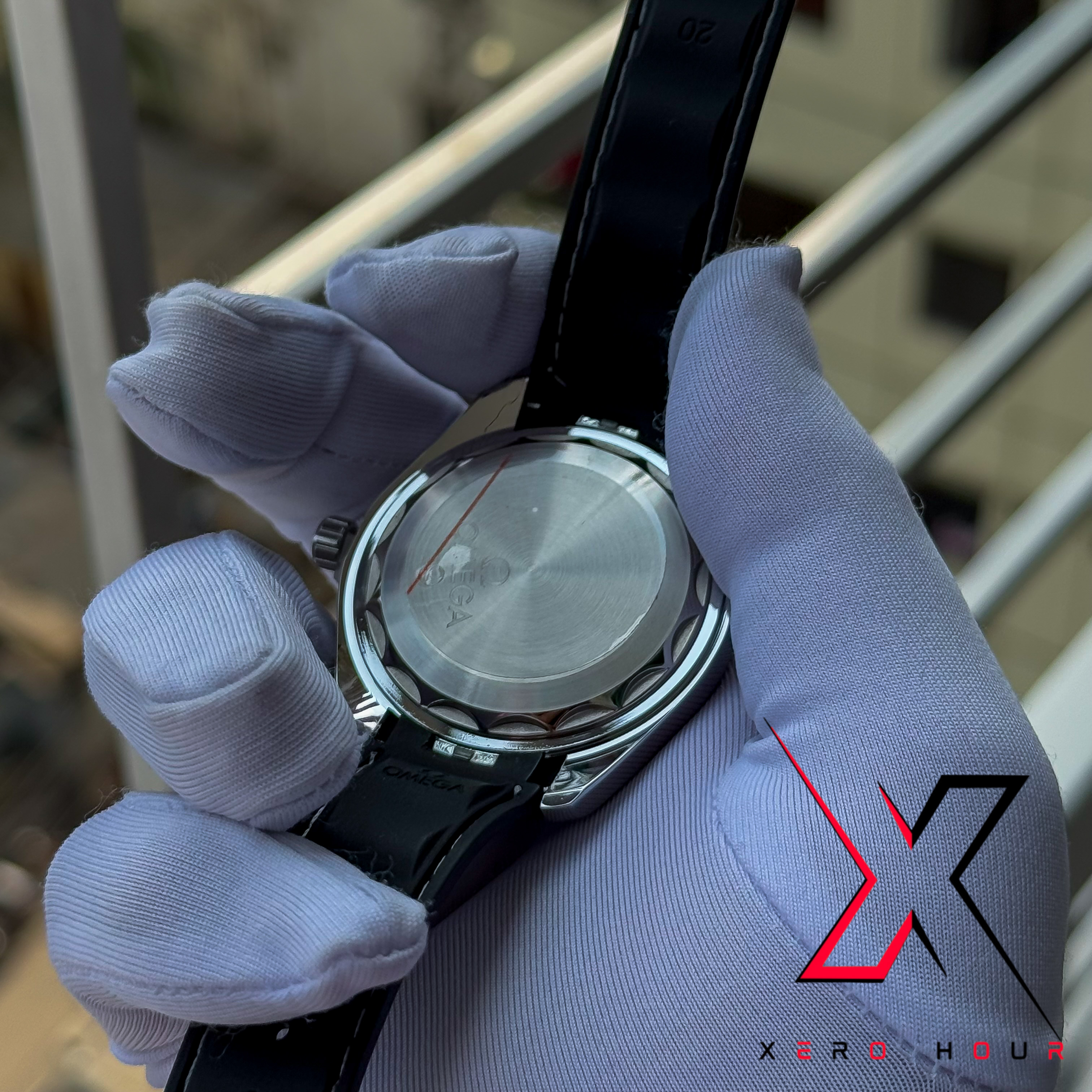 Omeaga Aqua terra | world timer | Silicon Strap | Red Dial_img_5