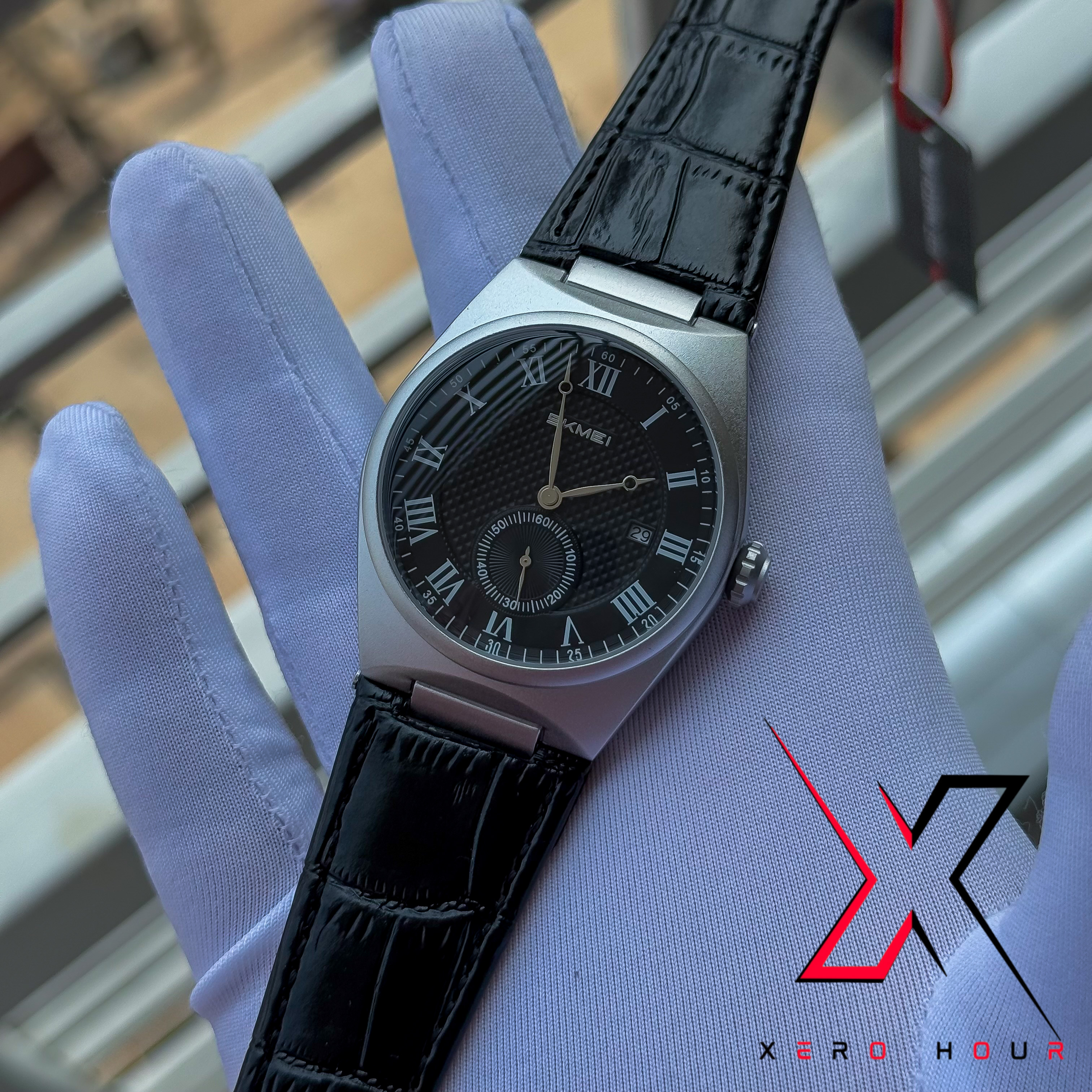 SKMEI | Date & second hand spe | Silver black dial_img_1