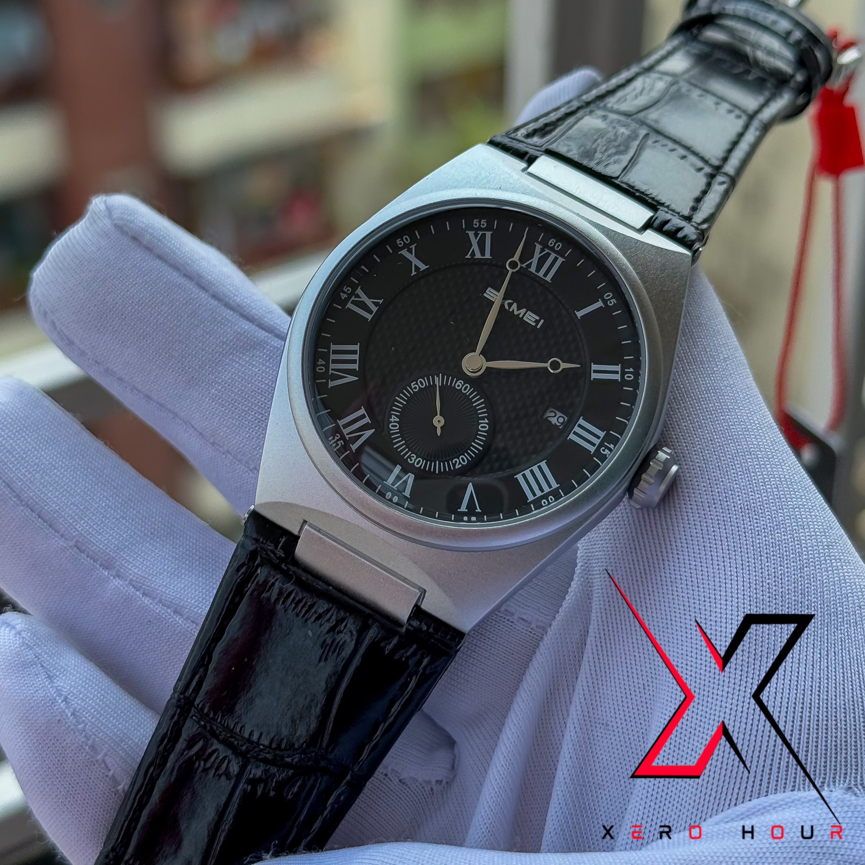 SKMEI | Date & second hand spe | Silver black dial_img_4