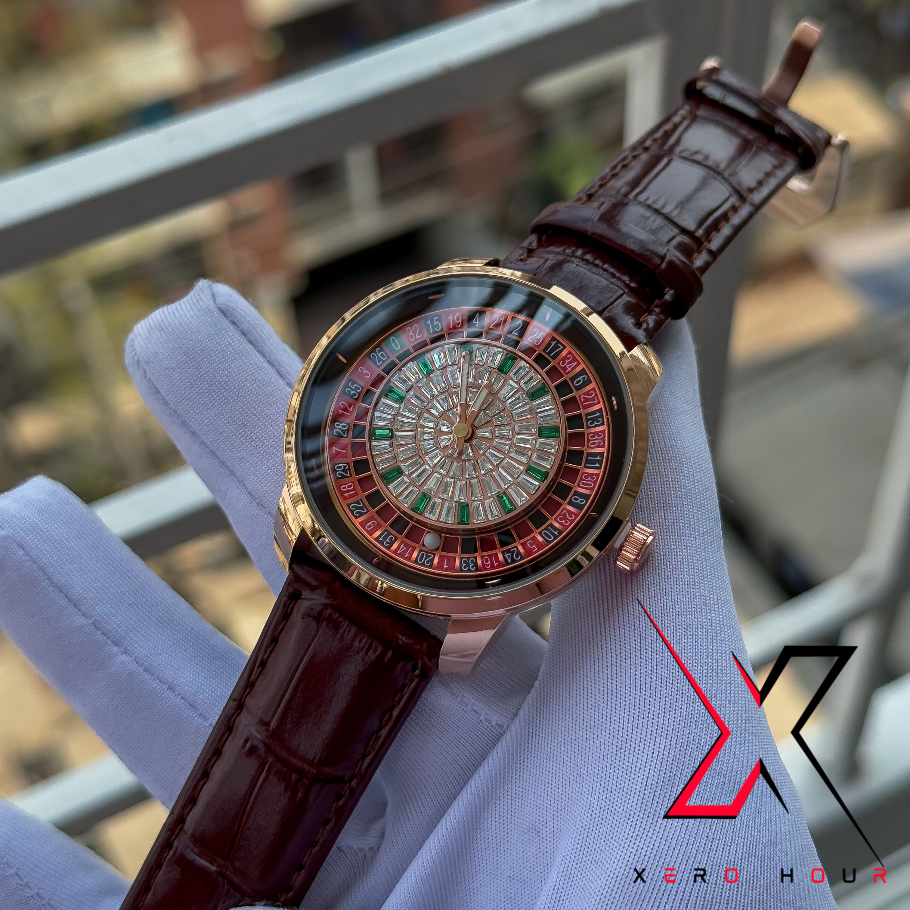 JACOB & CO | CASINO DIAL | STONE EDITION | BROWN BELT | AA GRADE_img_5