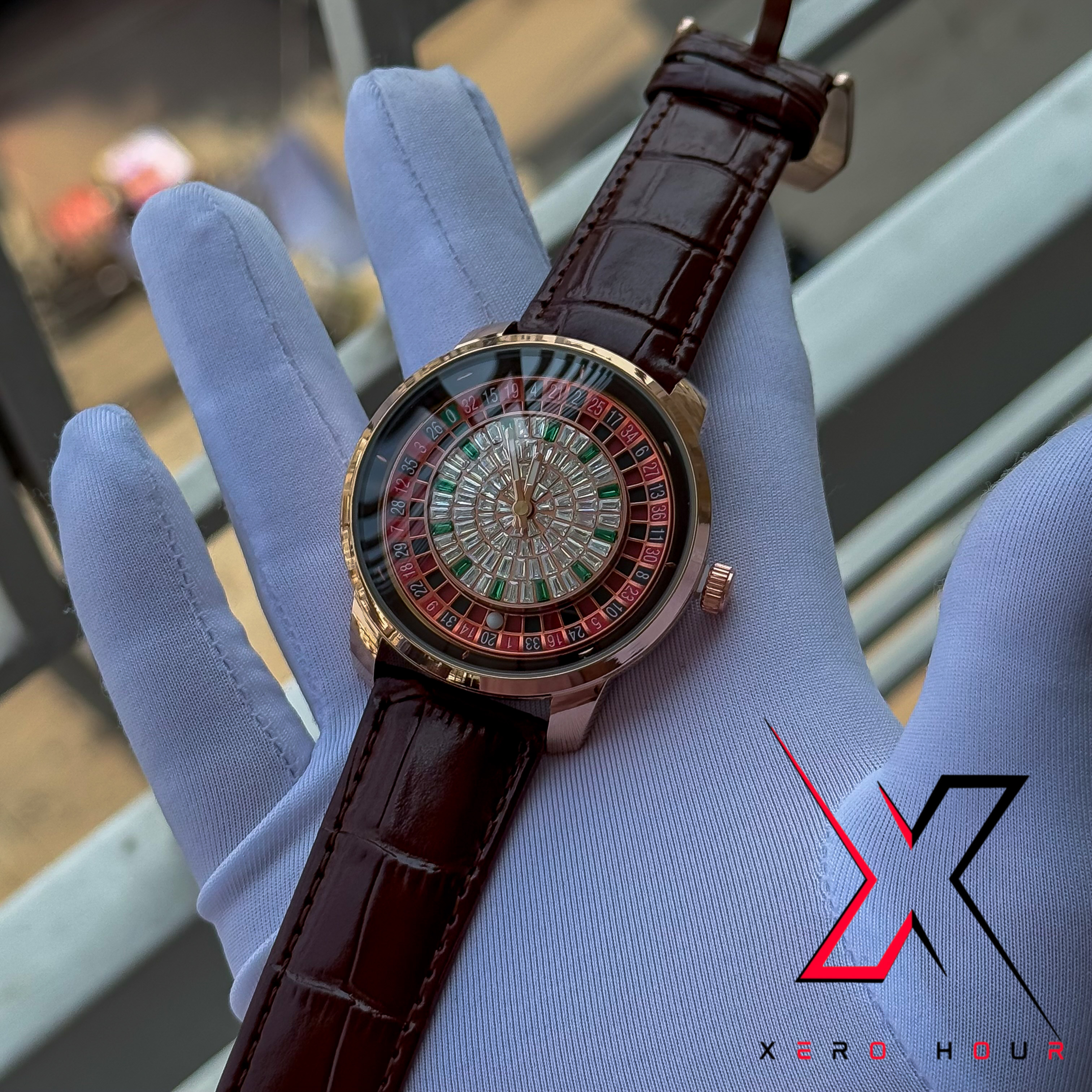 JACOB & CO | CASINO DIAL | STONE EDITION | BROWN BELT | AA GRADE_img_2