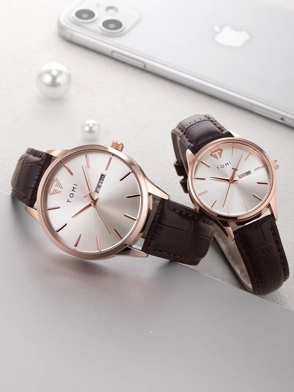 TOMI T-045 & T-046 Couple Watch
