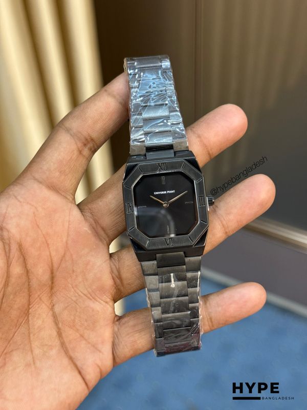 Universe Point Square Shape Quartz Watch For Men (Black)
