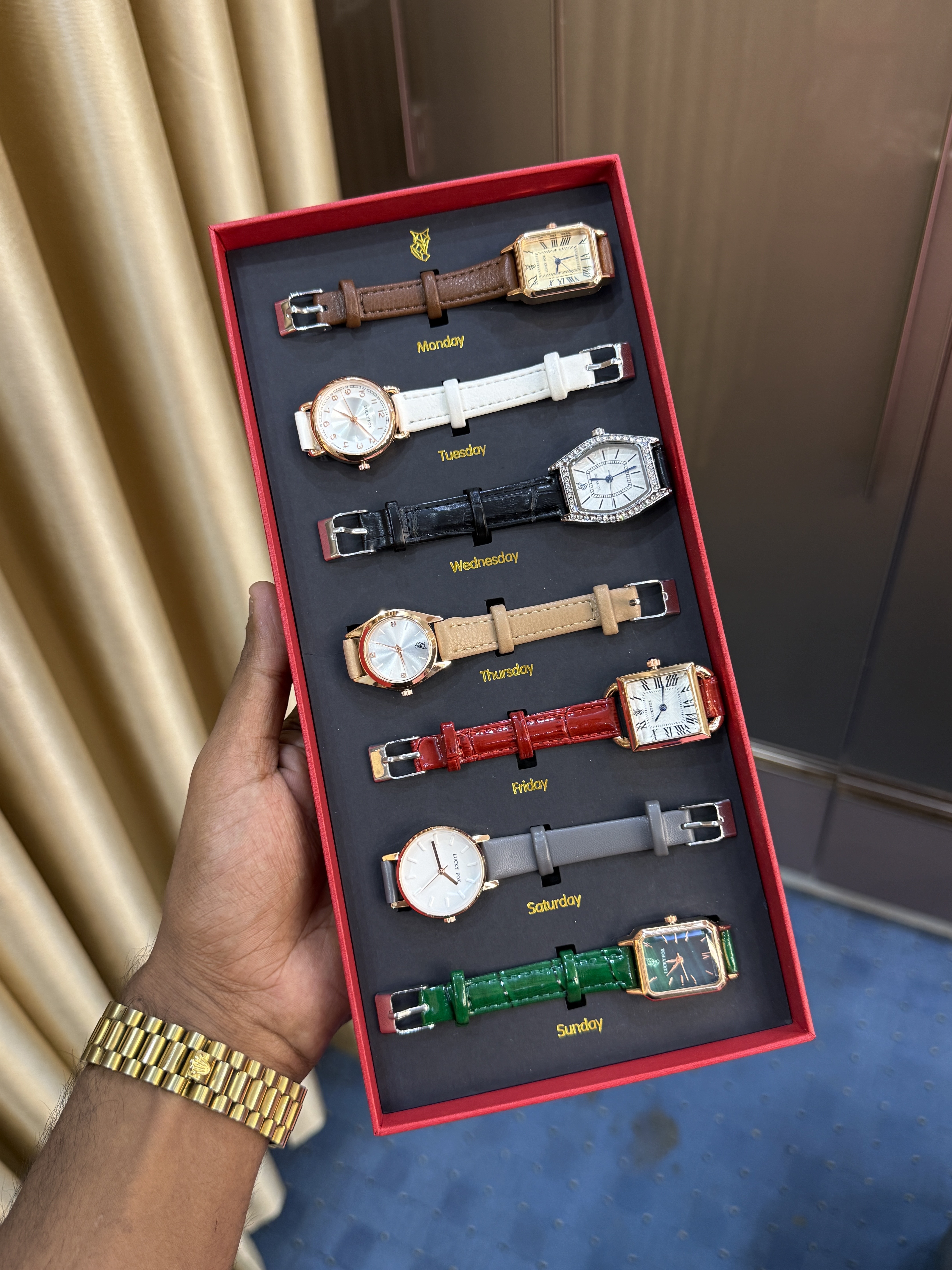 Lucky Fox 7PCS Watch Gift Box Set For Women_img_2