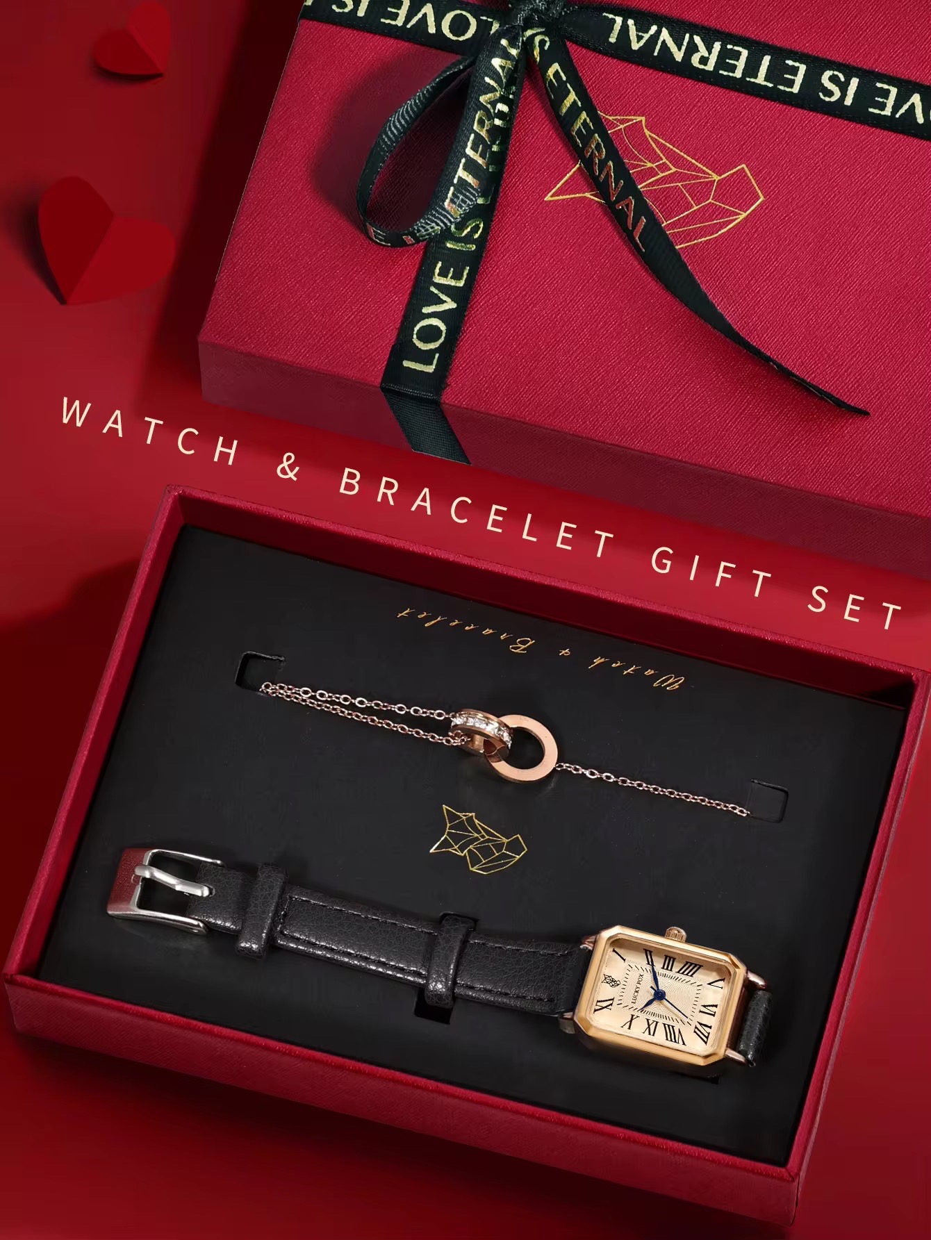 Lucky Fox 1PCS Watch With Bracelet Gift Set For Women_img_1