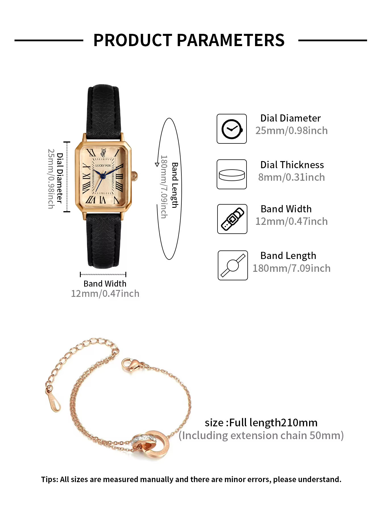 Lucky Fox 1PCS Watch With Bracelet Gift Set For Women_img_2