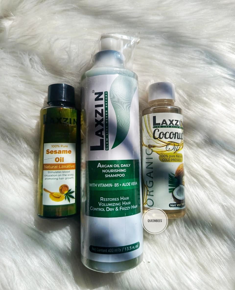 Laxzin argan oil shampoo 400ml (sesame oil /coconut oil free)