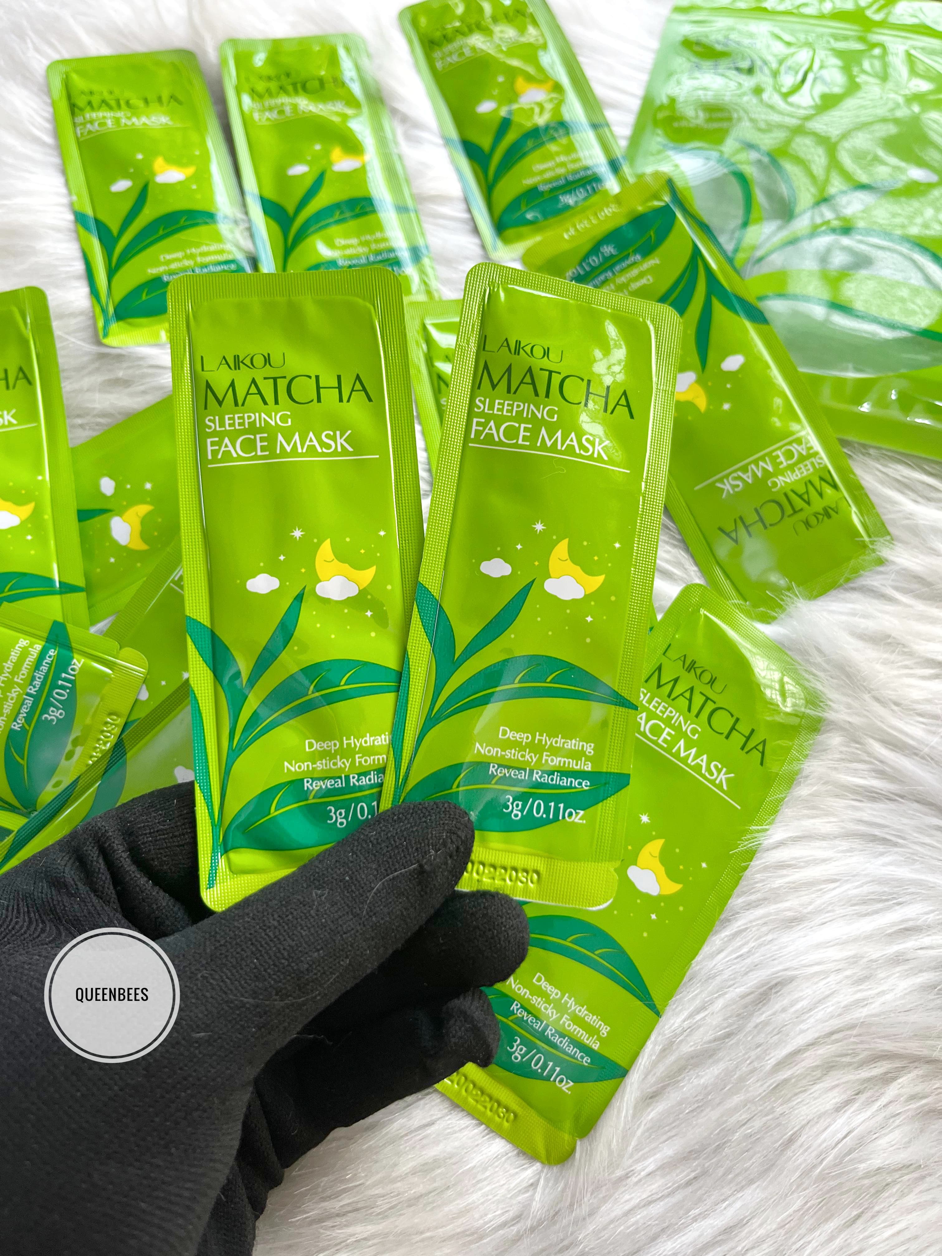 Matcha sleeping face mask