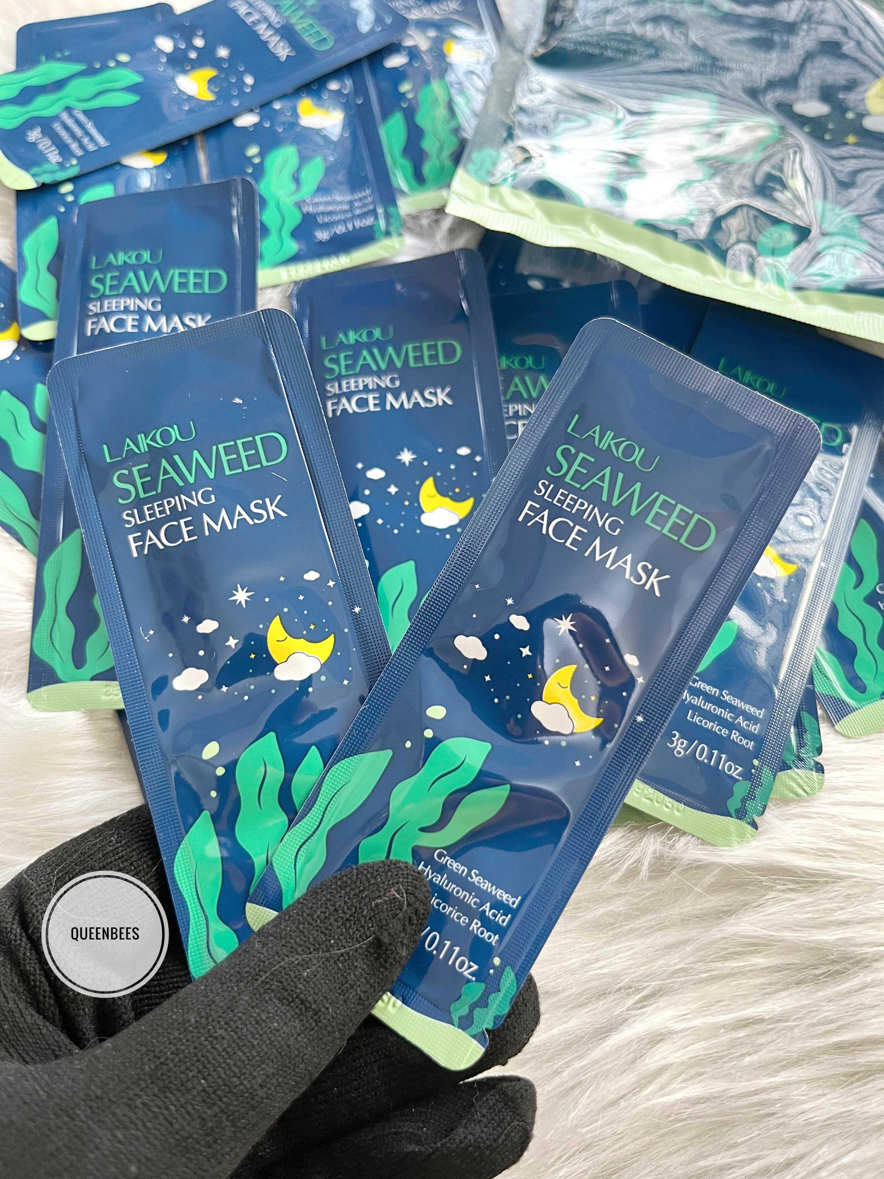 Seaweed sleeping face mask