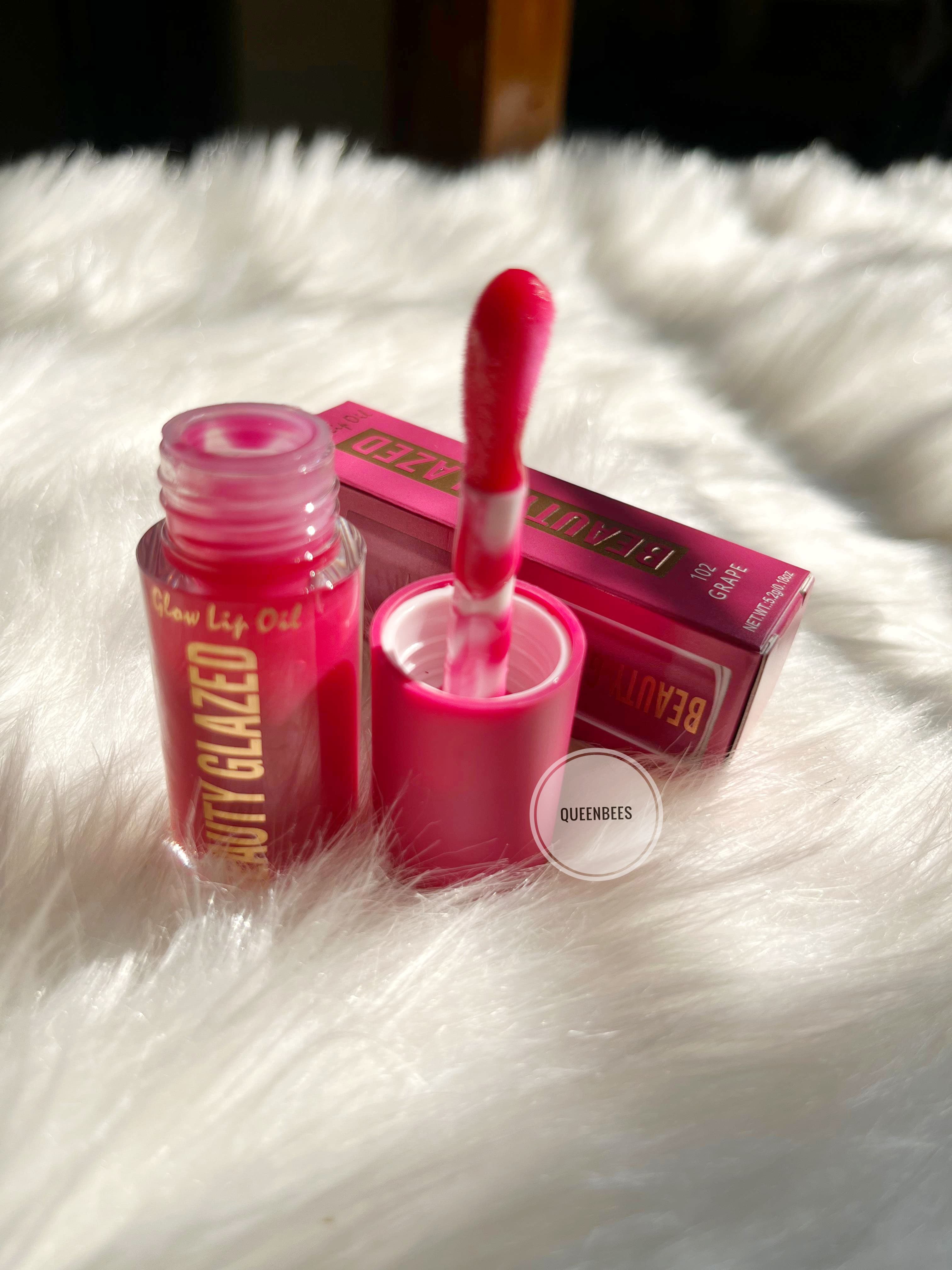 beauty glazed lip oil shade 102