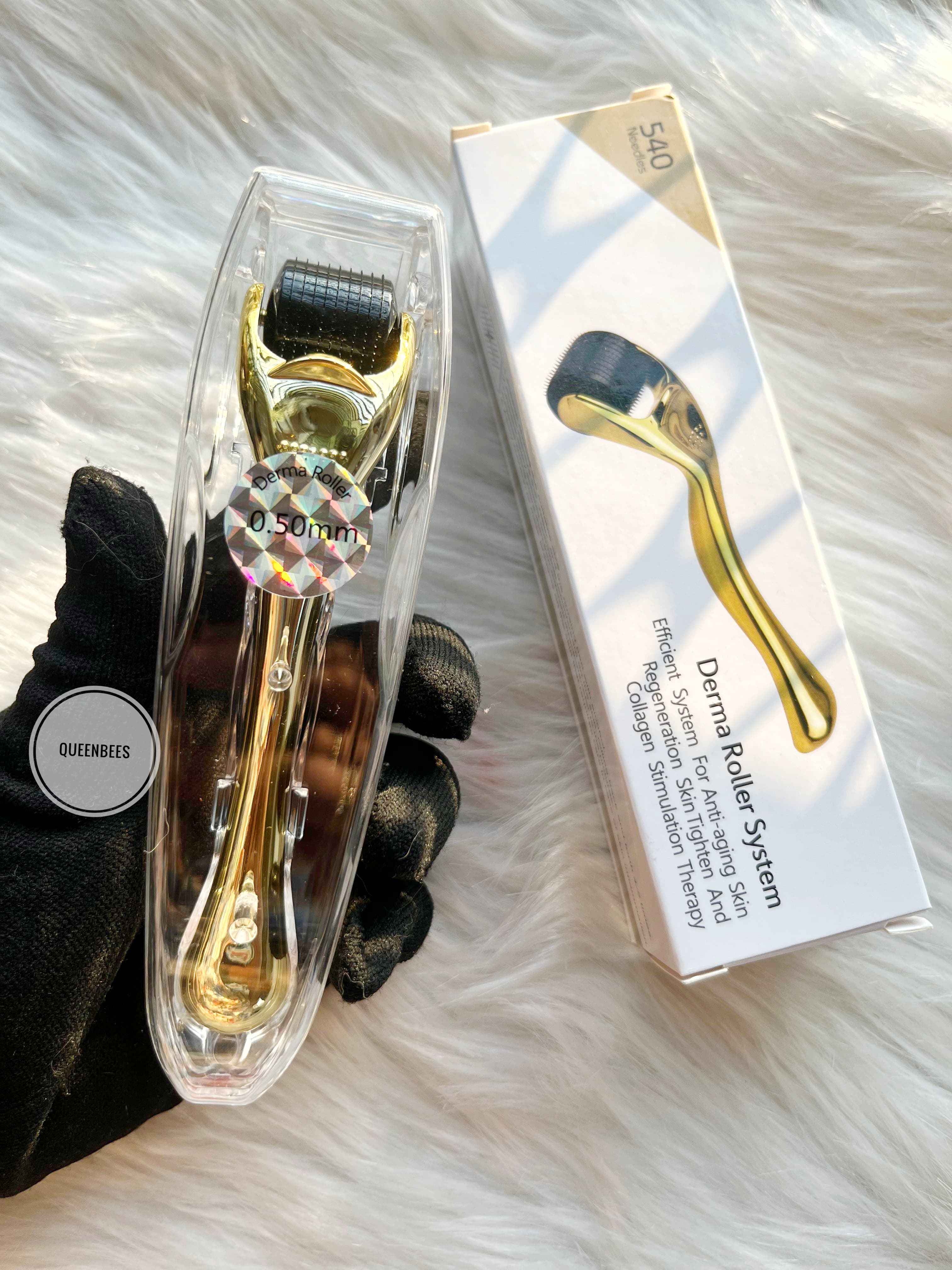 540 needles Derma Roller 0.5 mm (Golden)