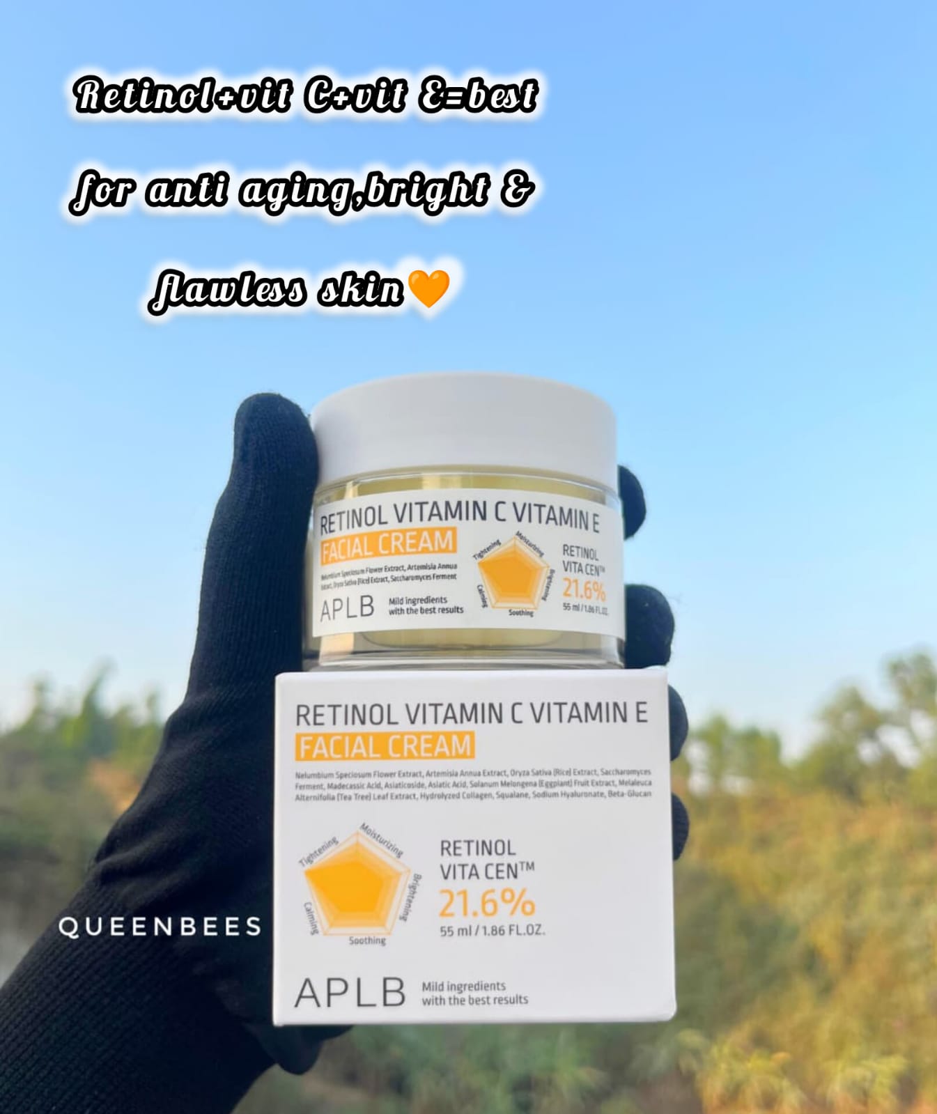 Aplb Retinol Vitamin C Vitamin E Facial Cream 50ml