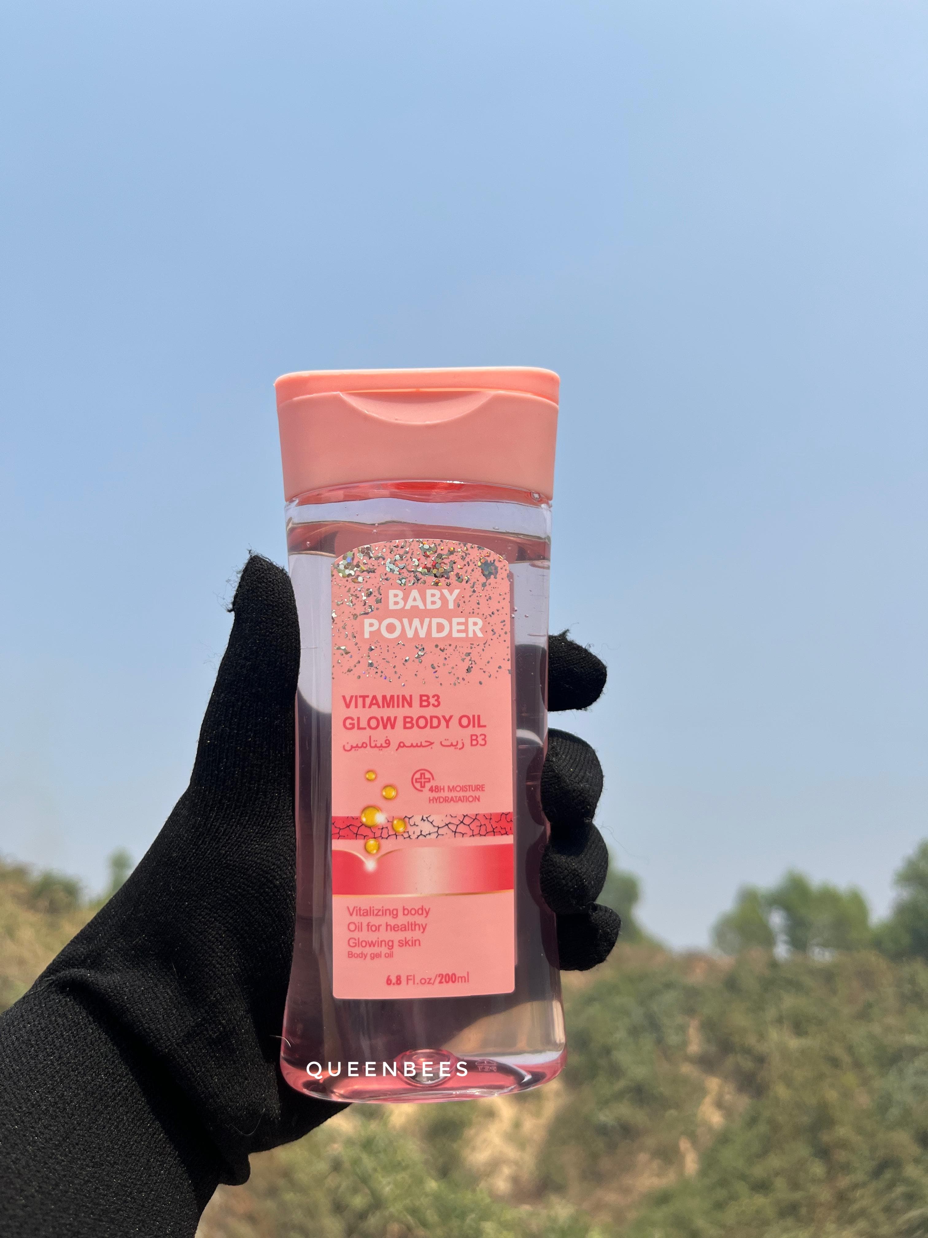 Baby Powder Vitamin B3 Glowing Body Oil  200ml