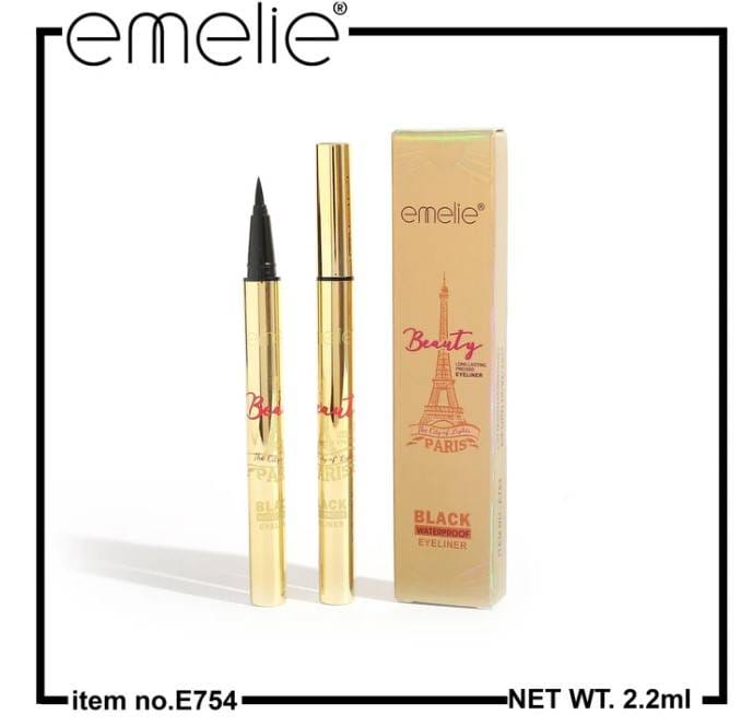 emelie black waterproof Eyeliner E754